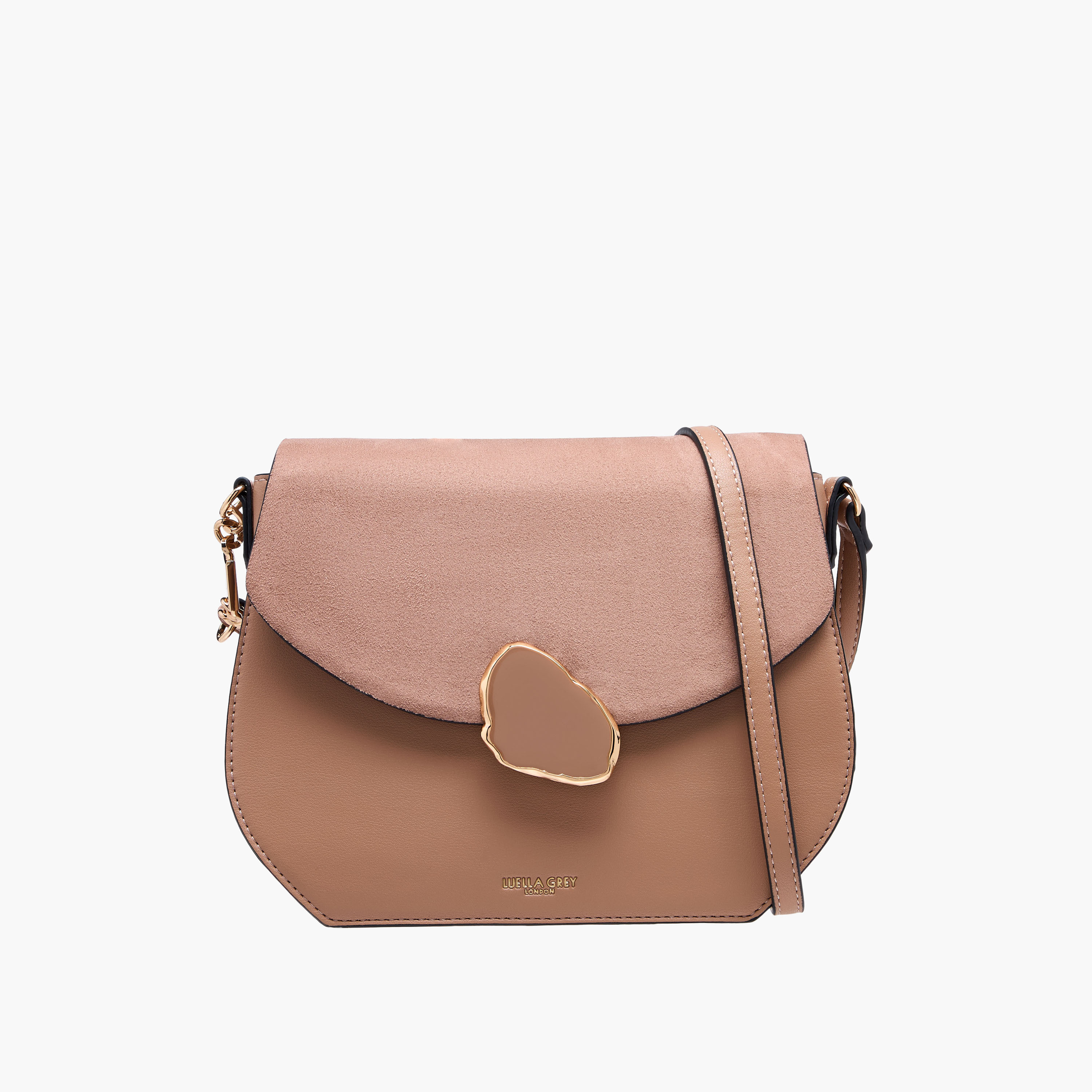 LUELLA GREY Solid Crossbody Bag with Adjustable Strap and Flap Closure-women-bagsandwallets-handbags-image-1