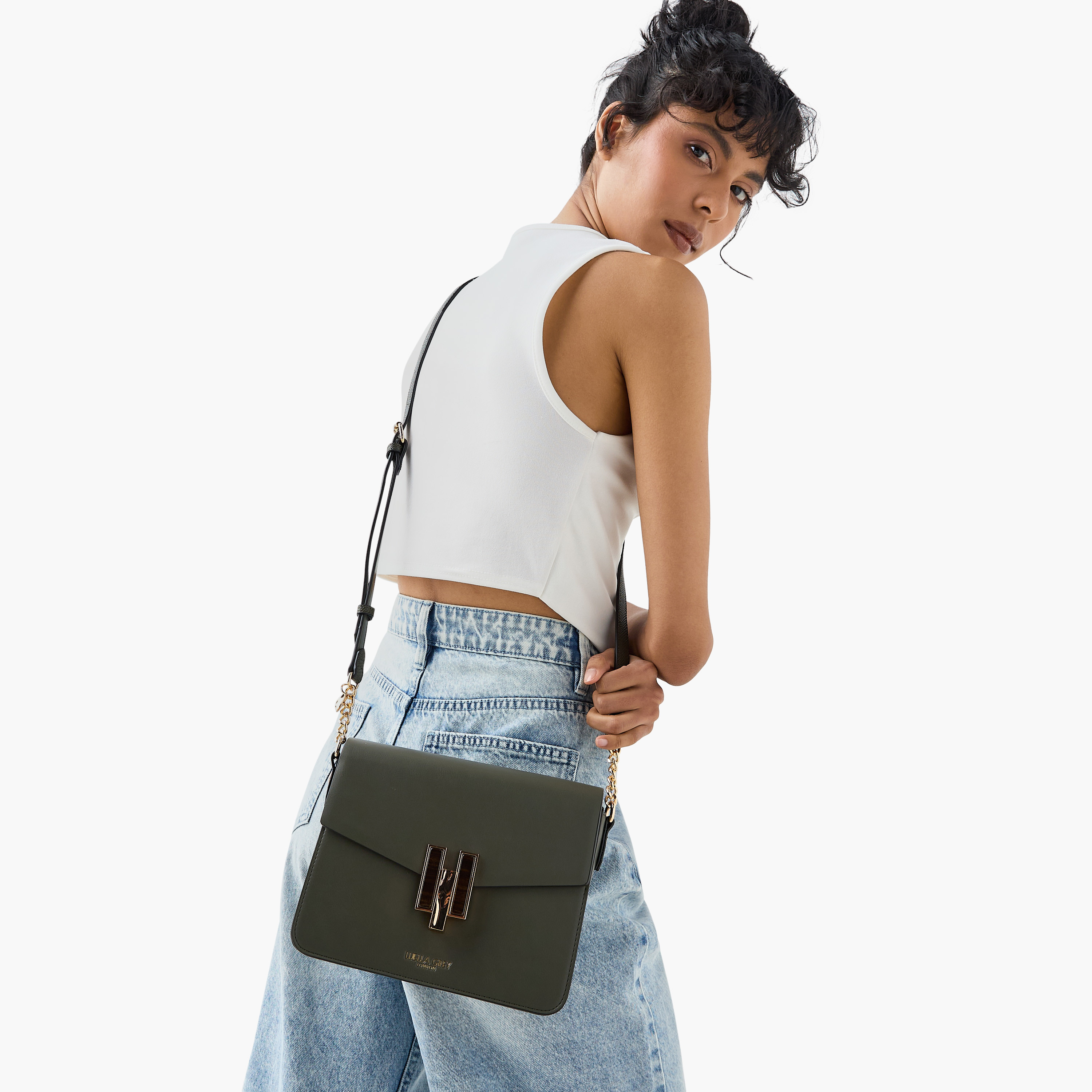 LUELLA GREY Solid Crossbody Bag with Flap Closure-women-bagsandwallets-handbags-image-2