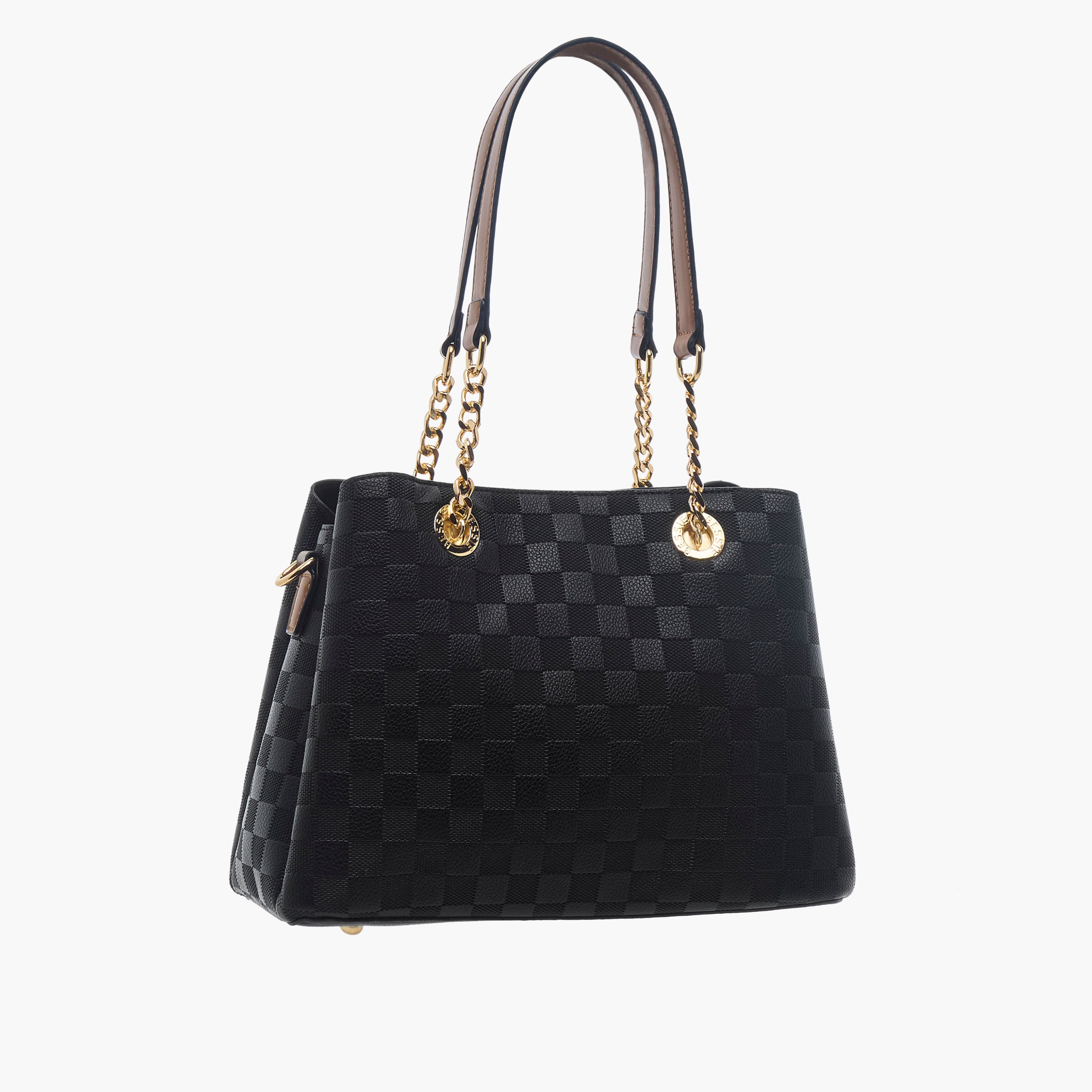 شنطة توتي بارزة الملمس بسحاب إغلاق ومقبض قابل للفصل من بيسي لندن-women-bagsandwallets-handbags-image-4