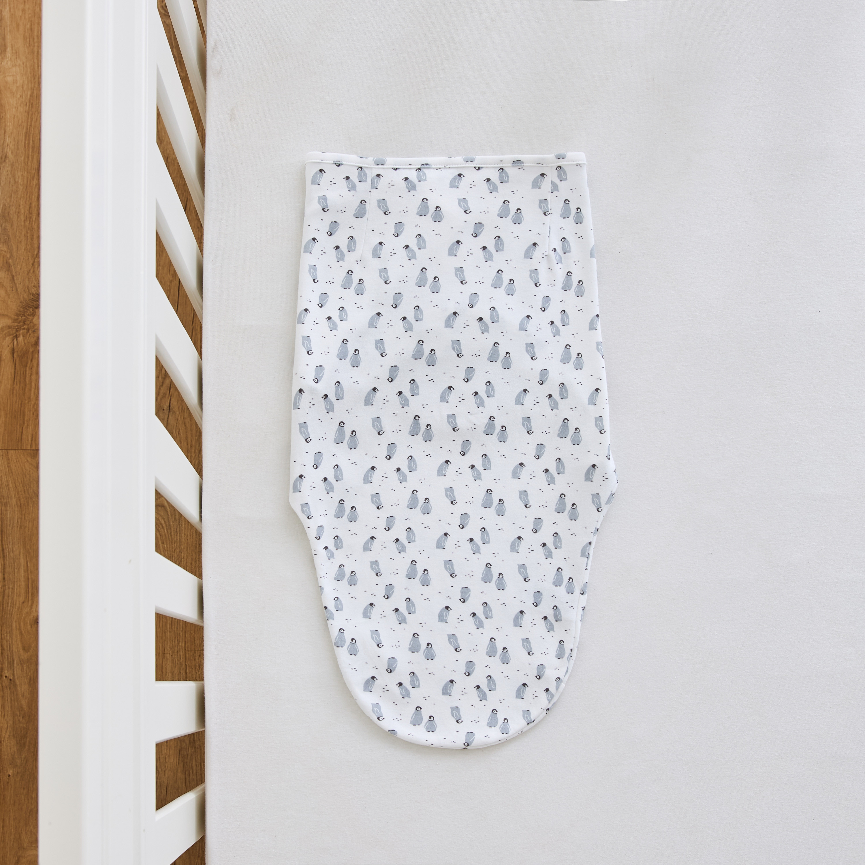 Juniors Penguin Print Swaddle Wrap-baby-nursery-blanketsandswaddles-swaddlesandsleepingbags-image-2