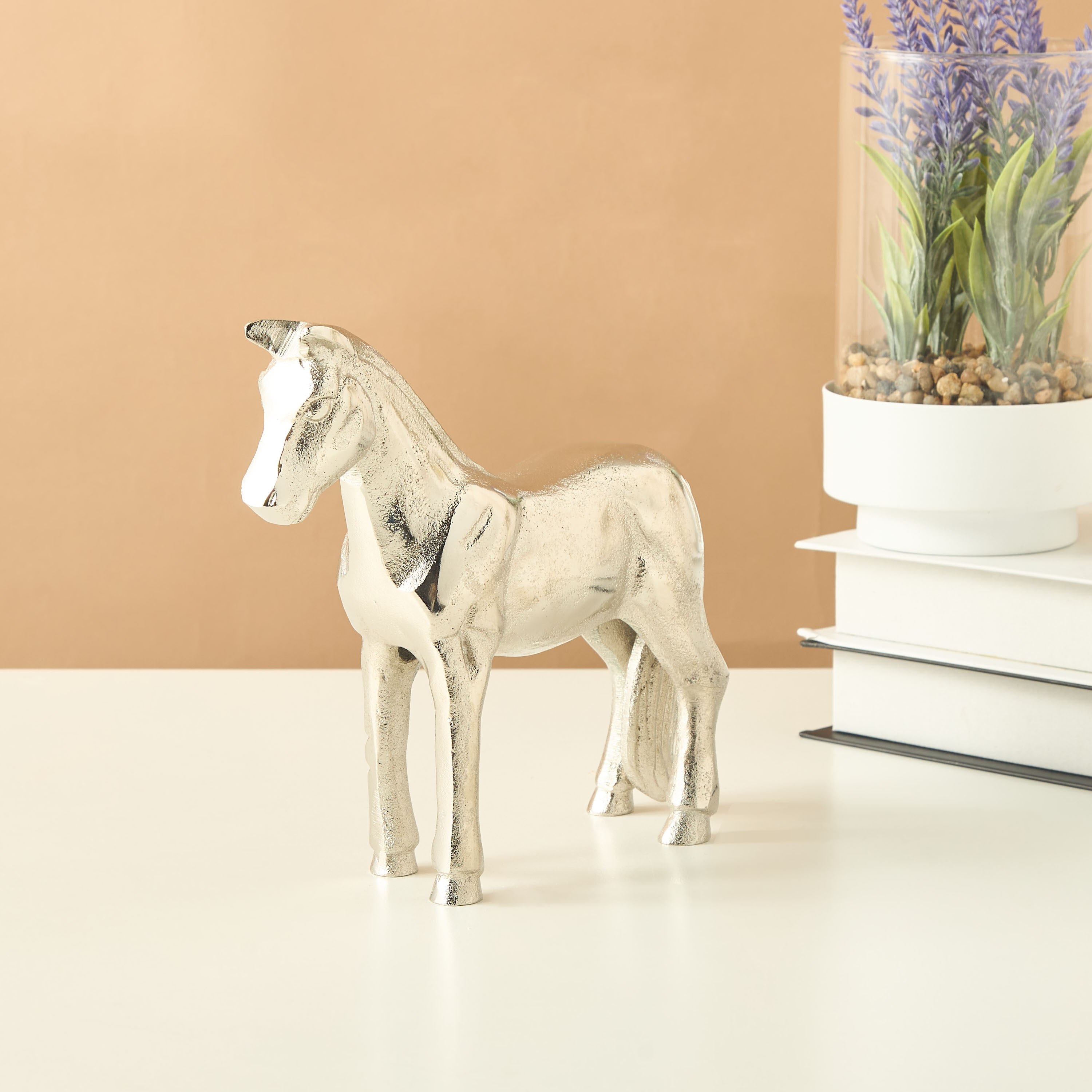 Decorative Aluminium Horse Sculpture-household-decor-decorativeobjectsandsculptures-image-1