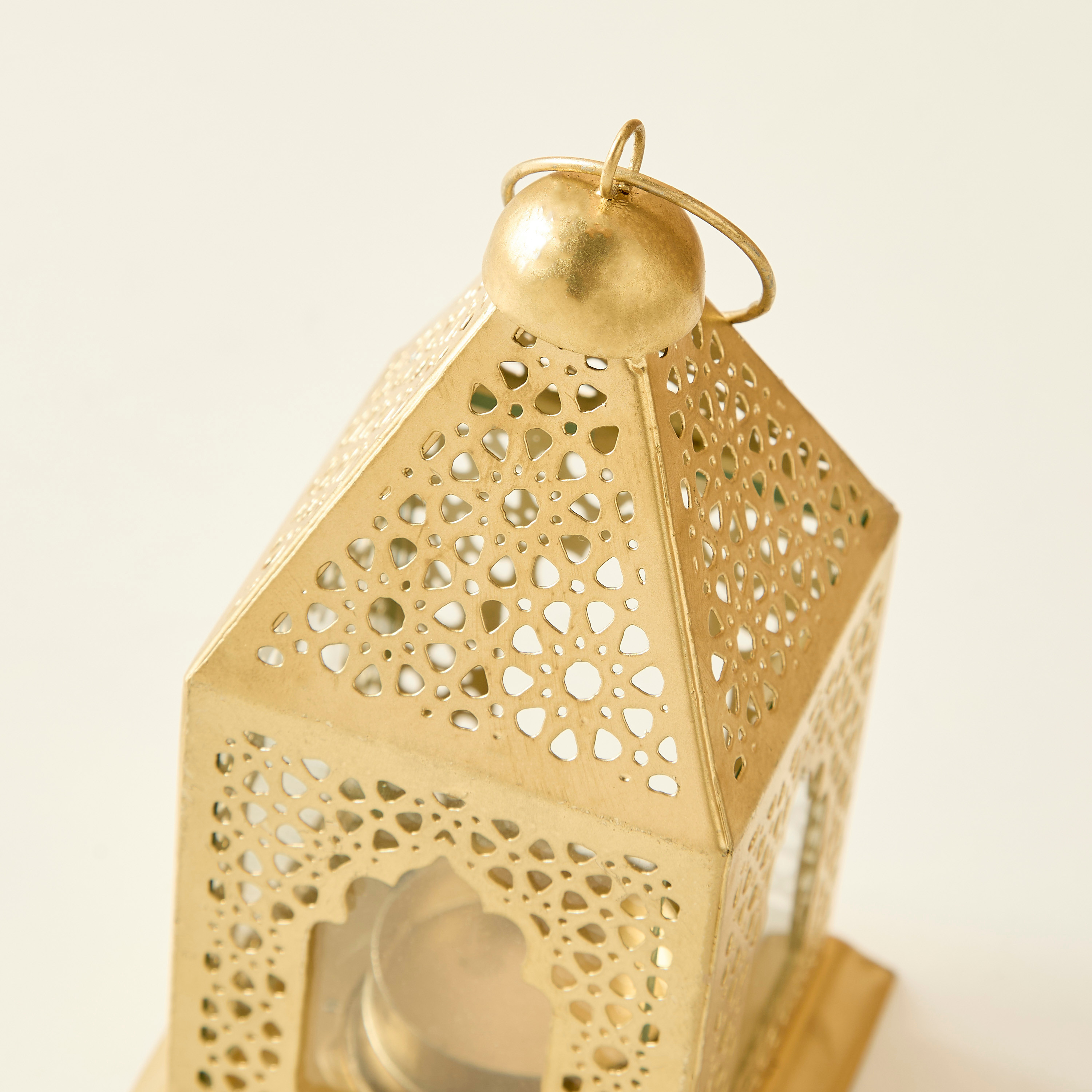 Textured Decorative Iron Lantern-household-decor-candleholdersandlanterns-image-3