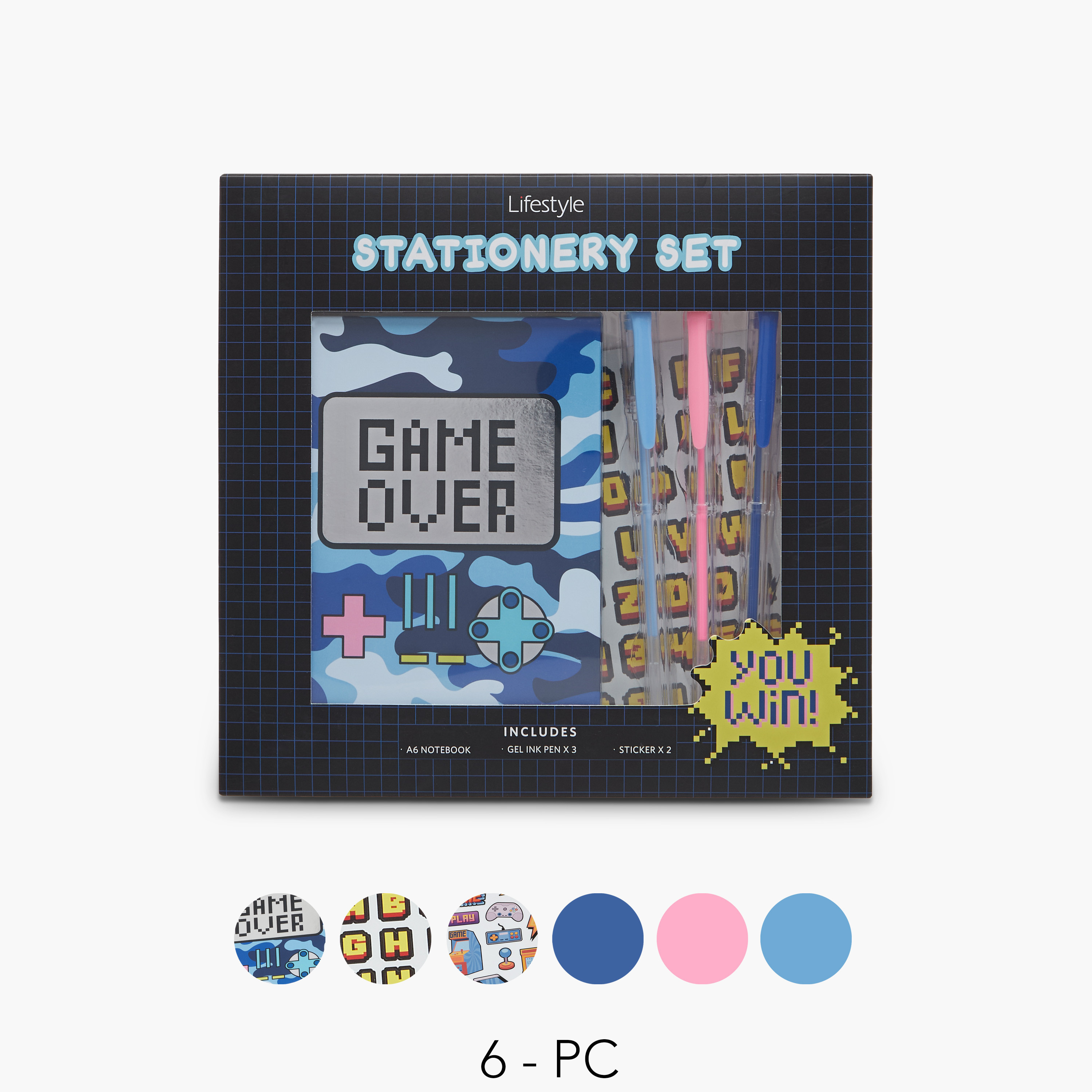 Syloon Gaming Print Assorted Stationery Set-school-stationery-sets-image-1