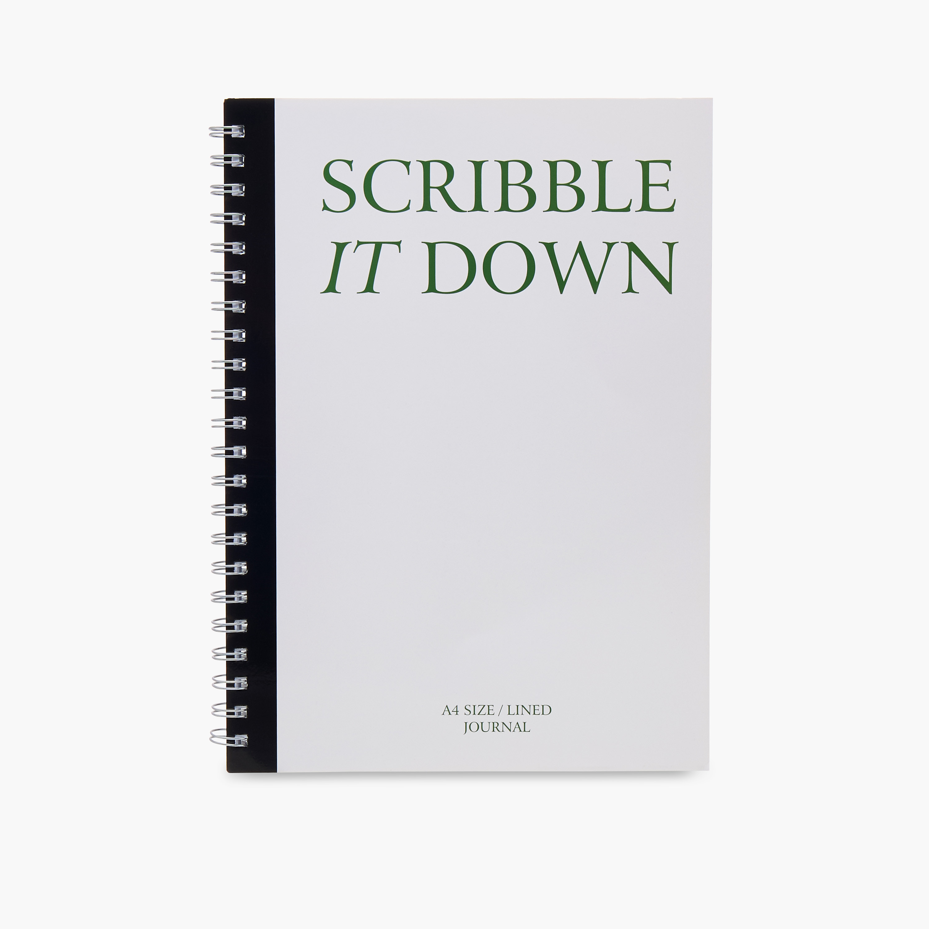 Syloon Slogan Print 100-Sheet Ruled Spiral A4 Notebook-school-stationery-notebooks-image-1