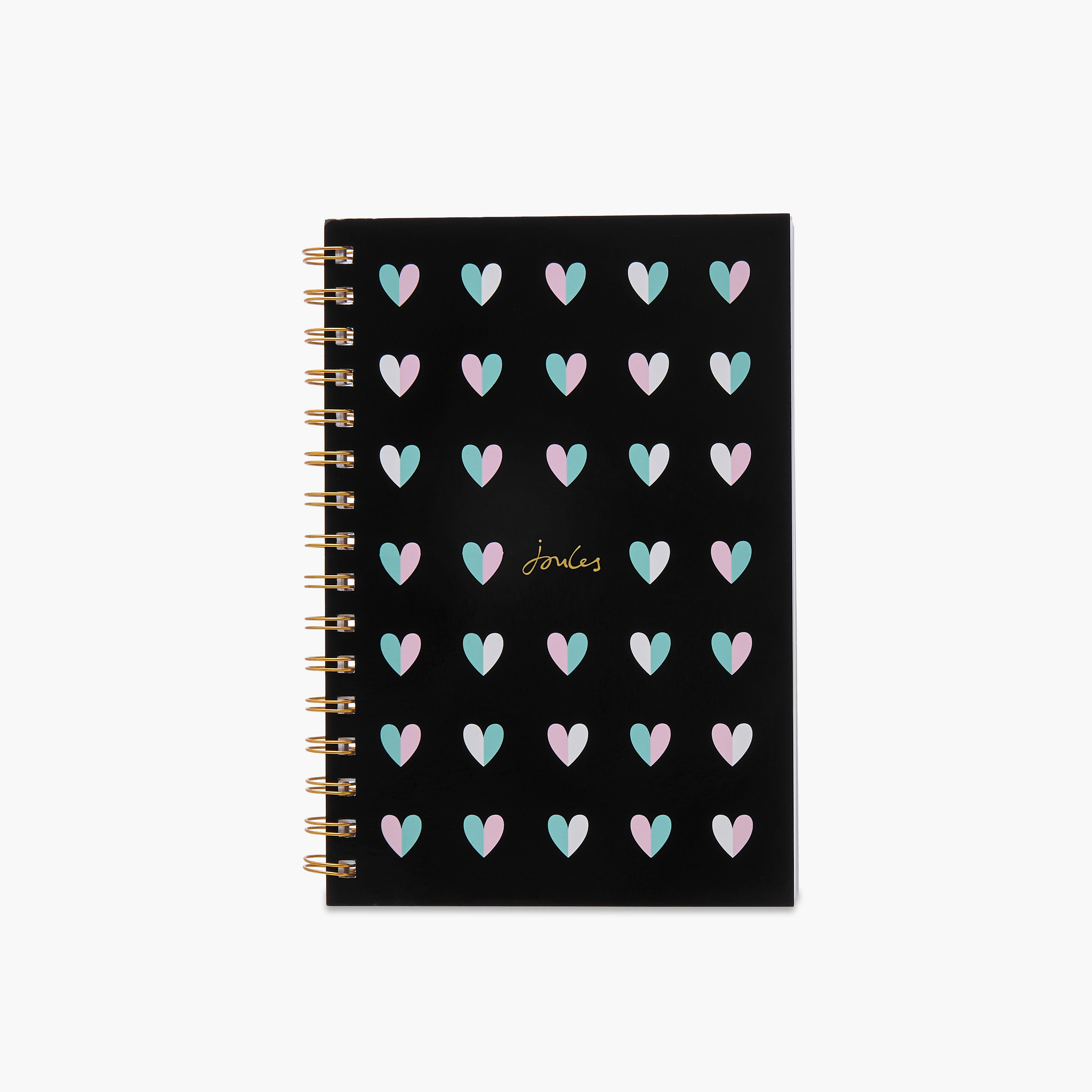 Syloon Heart Print 100-Sheet Ruled Spiral A5 Notebook-school-stationery-notebooks-image-1