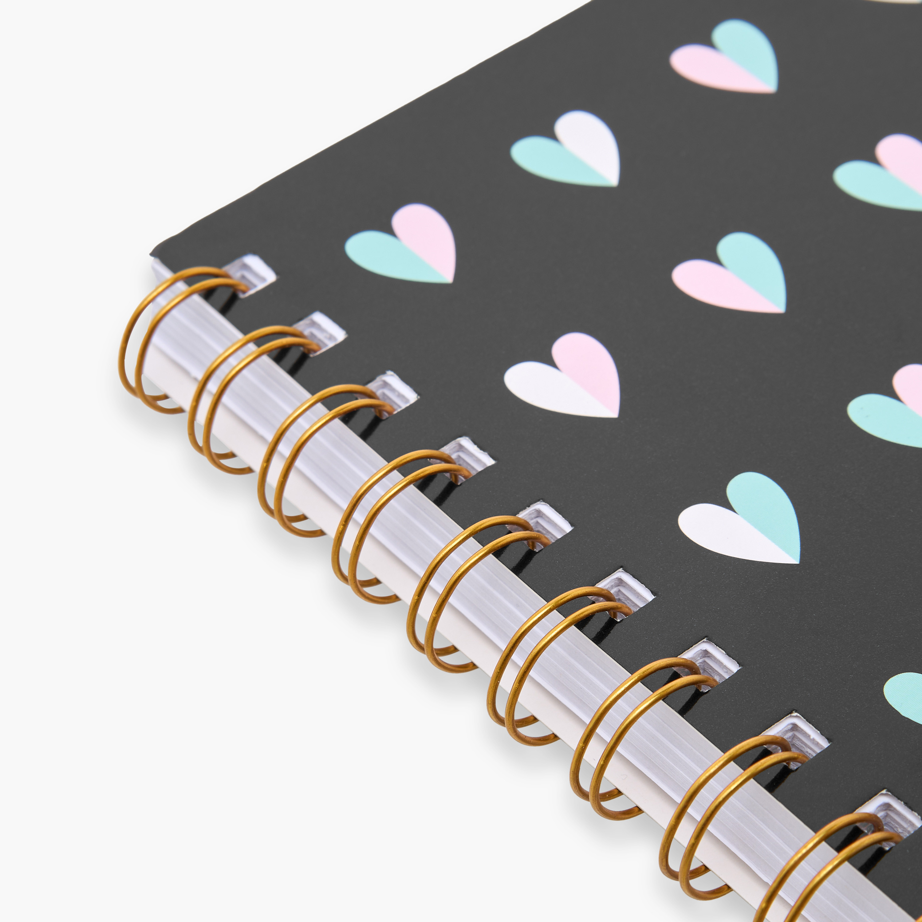 Syloon Heart Print 100-Sheet Ruled Spiral A5 Notebook-school-stationery-notebooks-image-4
