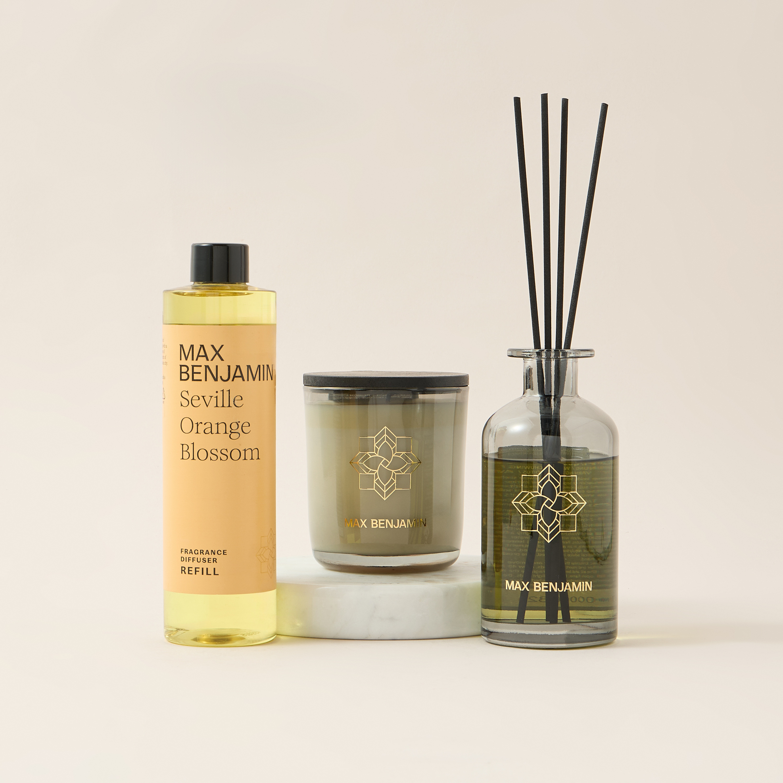 Max Benjamin Seville Orange Blossom Scented Reed Diffuser Set - 150 ml-household-homefragrance-reeddiffusers-image-4