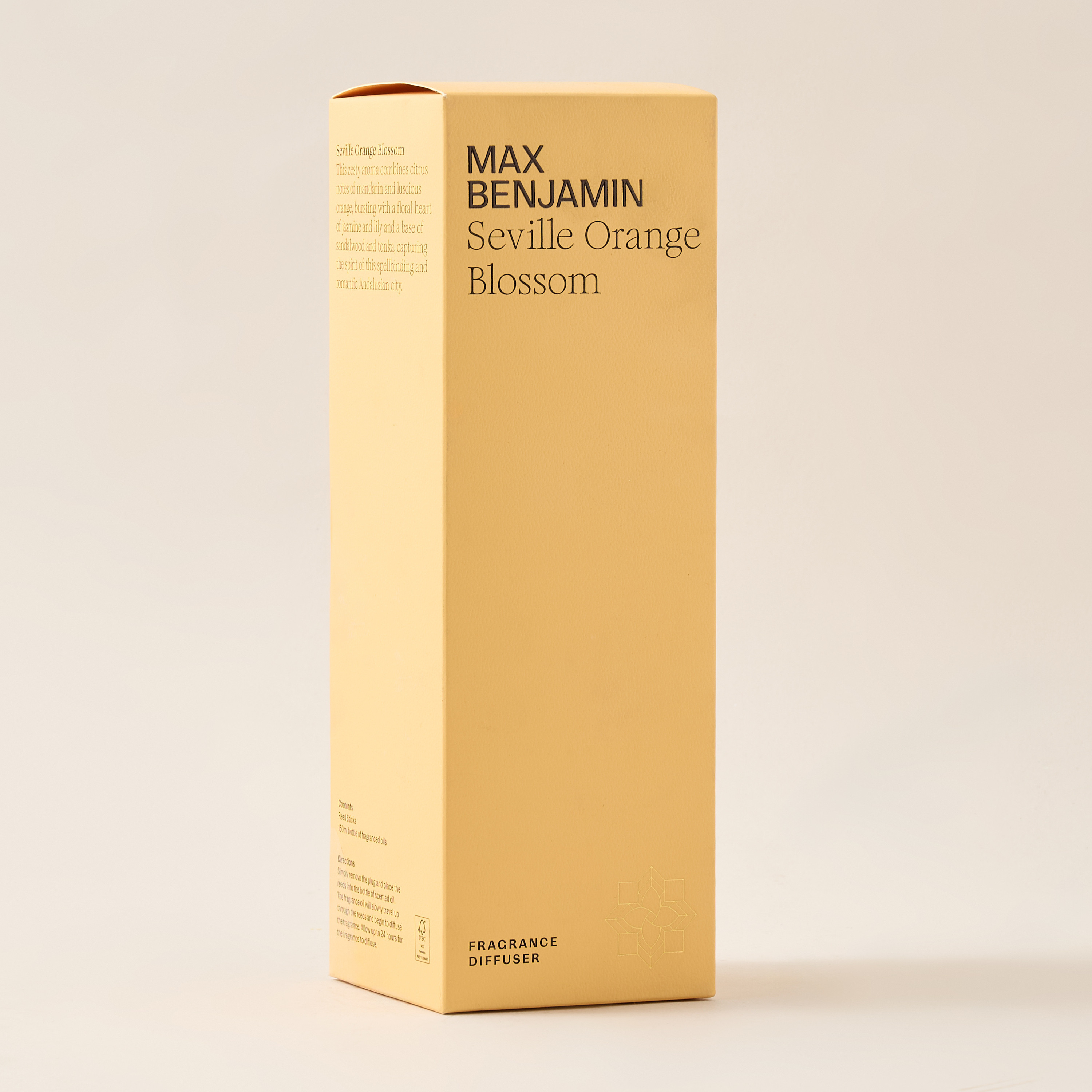 Max Benjamin Seville Orange Blossom Scented Reed Diffuser Set - 150 ml-household-homefragrance-reeddiffusers-image-5