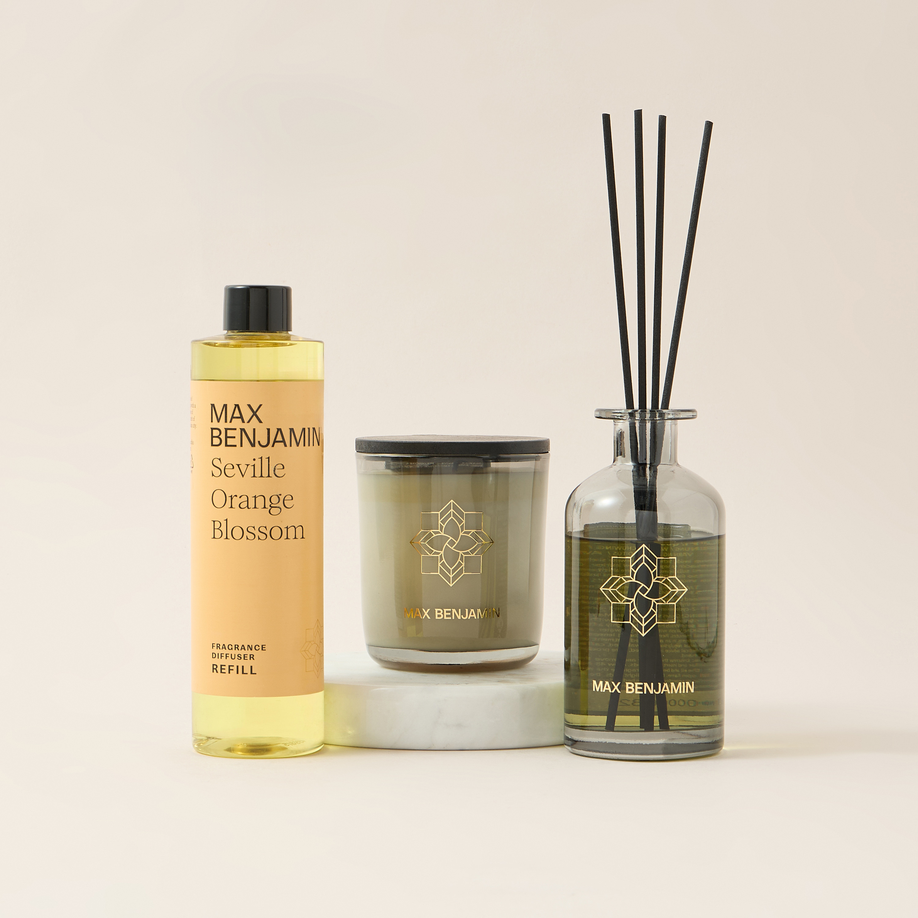 Max Benjamin Seville Orange Blossom Scented Reed Diffuser Refill - 300 ml-household-homefragrance-reeddiffusers-image-4