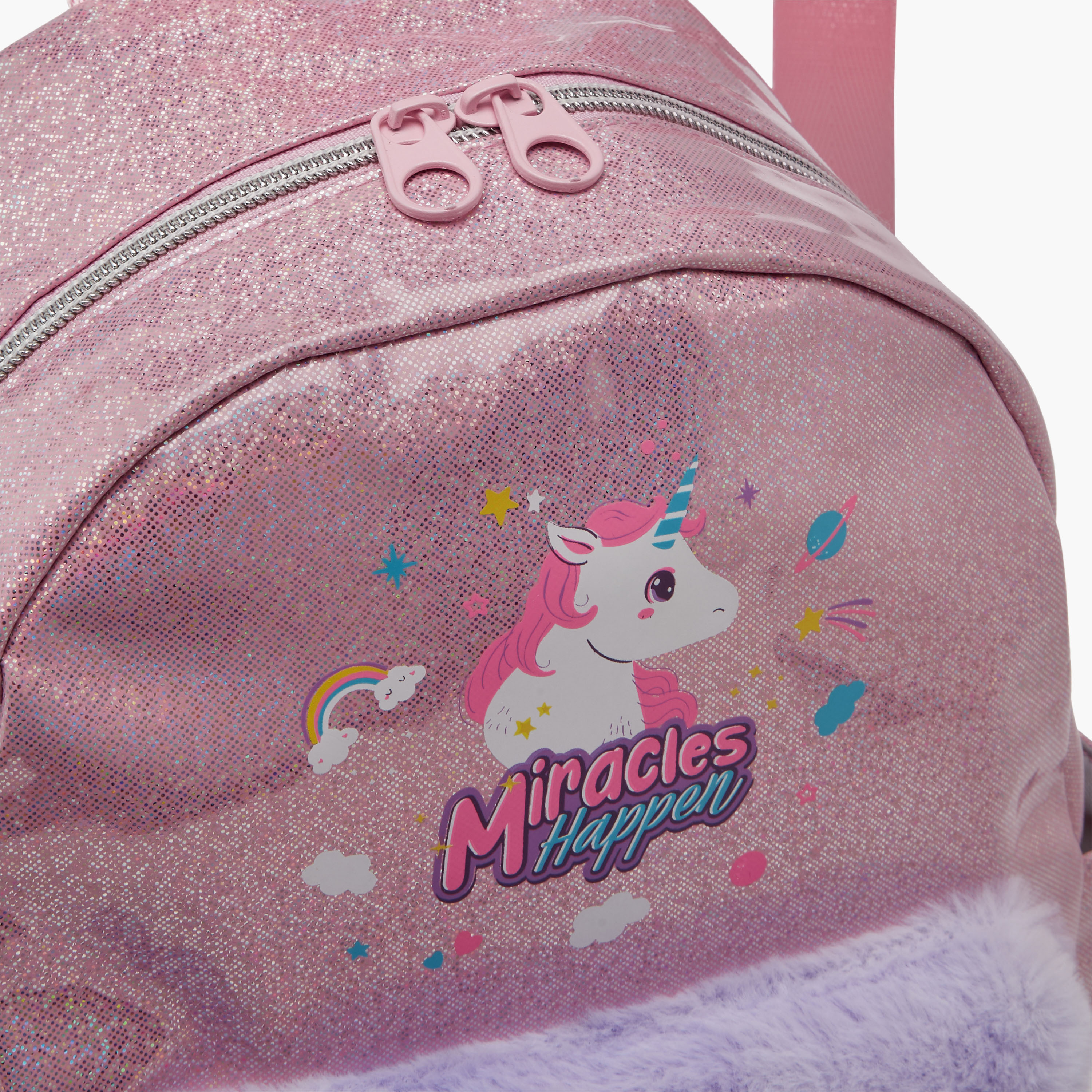 icon Sequinned Backpack with Adjustable Straps - 29x23x11 cms-school-bagsandbackpacks-backpacks-image-5