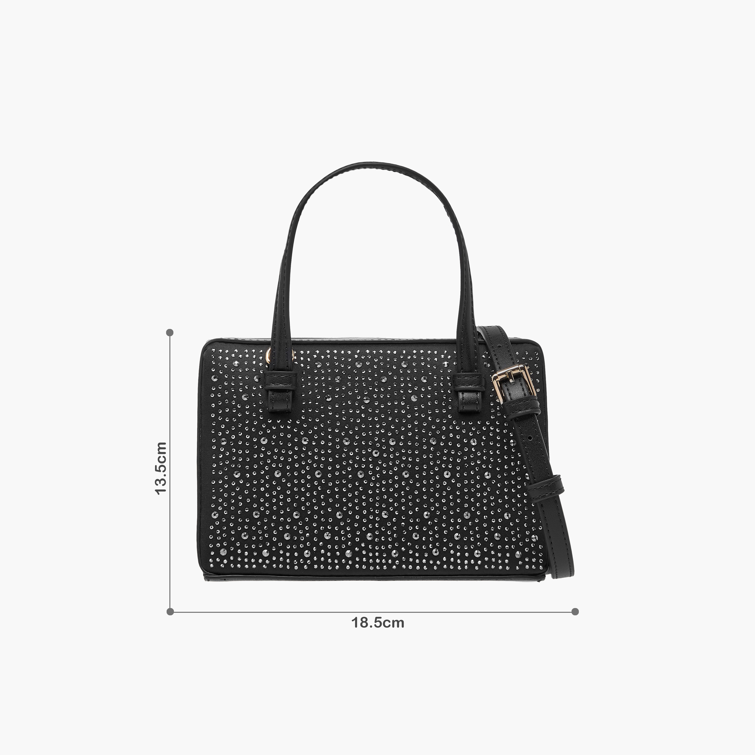Celeste Embellished Tote Bag with Adjustable Strap and Magnetic Closure-women-bagsandwallets-handbags-image-8