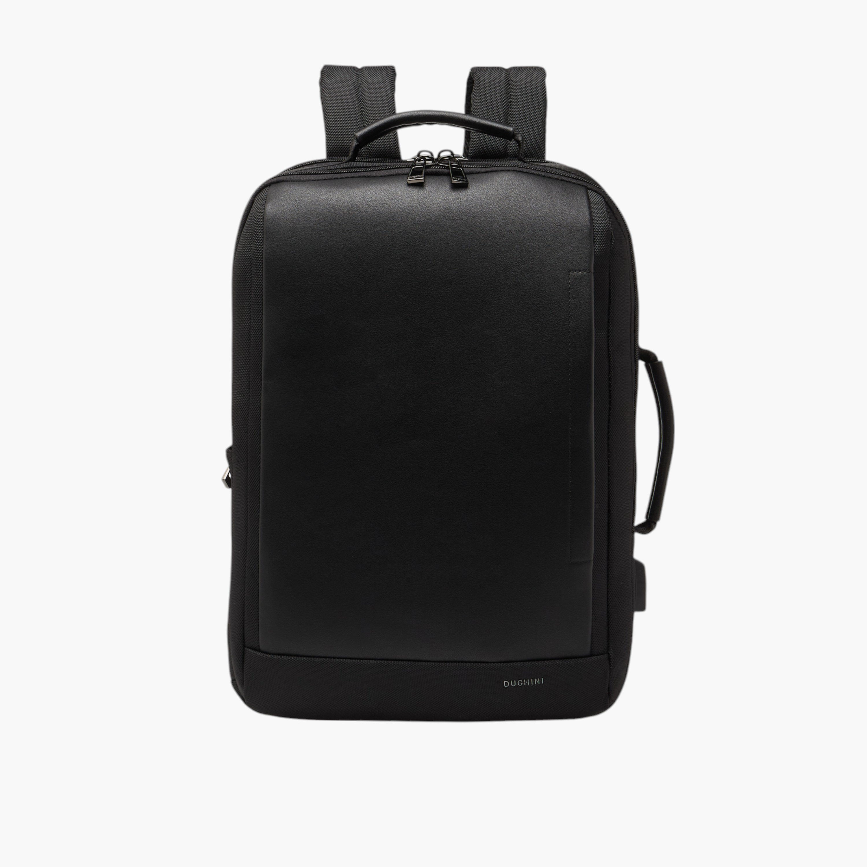 شنطة ظهر سادة بحمالات قابلة للتعديل ومقبض من دوتشيني-men-bags-image-1