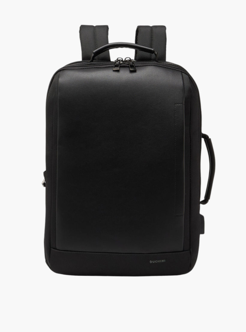 شنطة ظهر سادة بحمالات قابلة للتعديل ومقبض من دوتشيني-men-bags-image-1