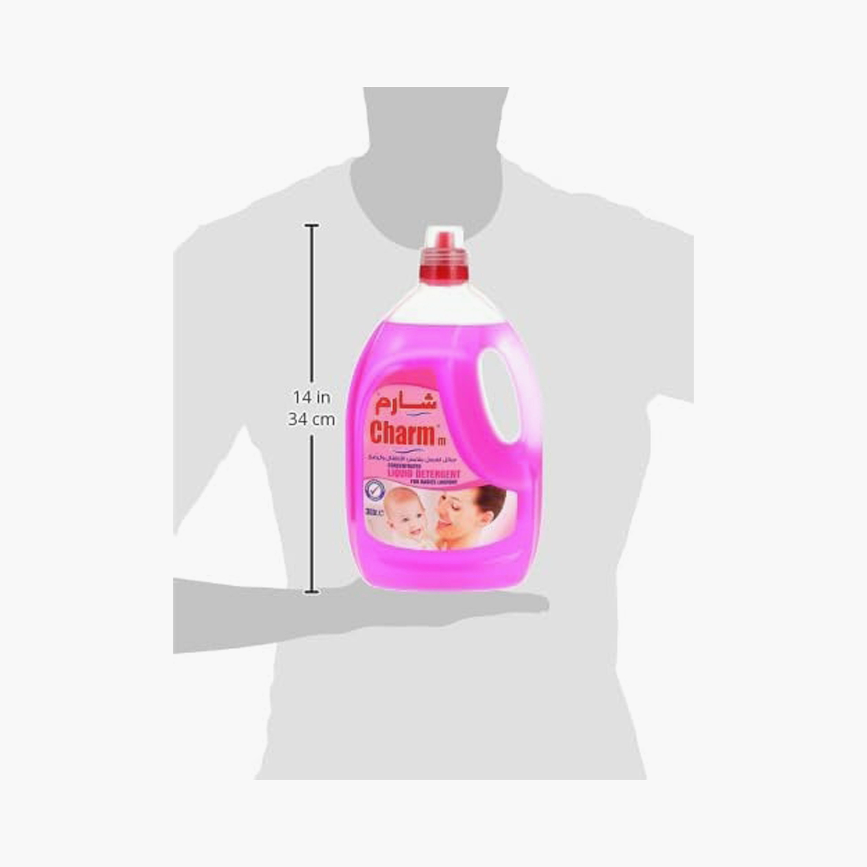 Charmm Concentrated Laundry Liquid Detergent - 3 Litre-baby-feeding-cleaningliquids-image-3