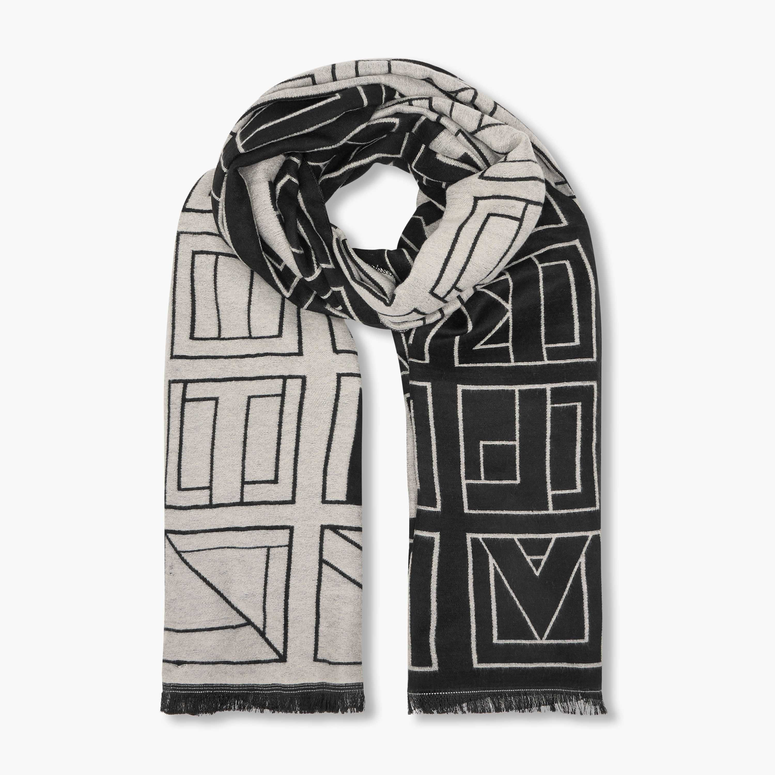وشاح شتوي بطبعات هندسية متعددة الألوان من زورا-women-clothingaccessories-scarves-image-1