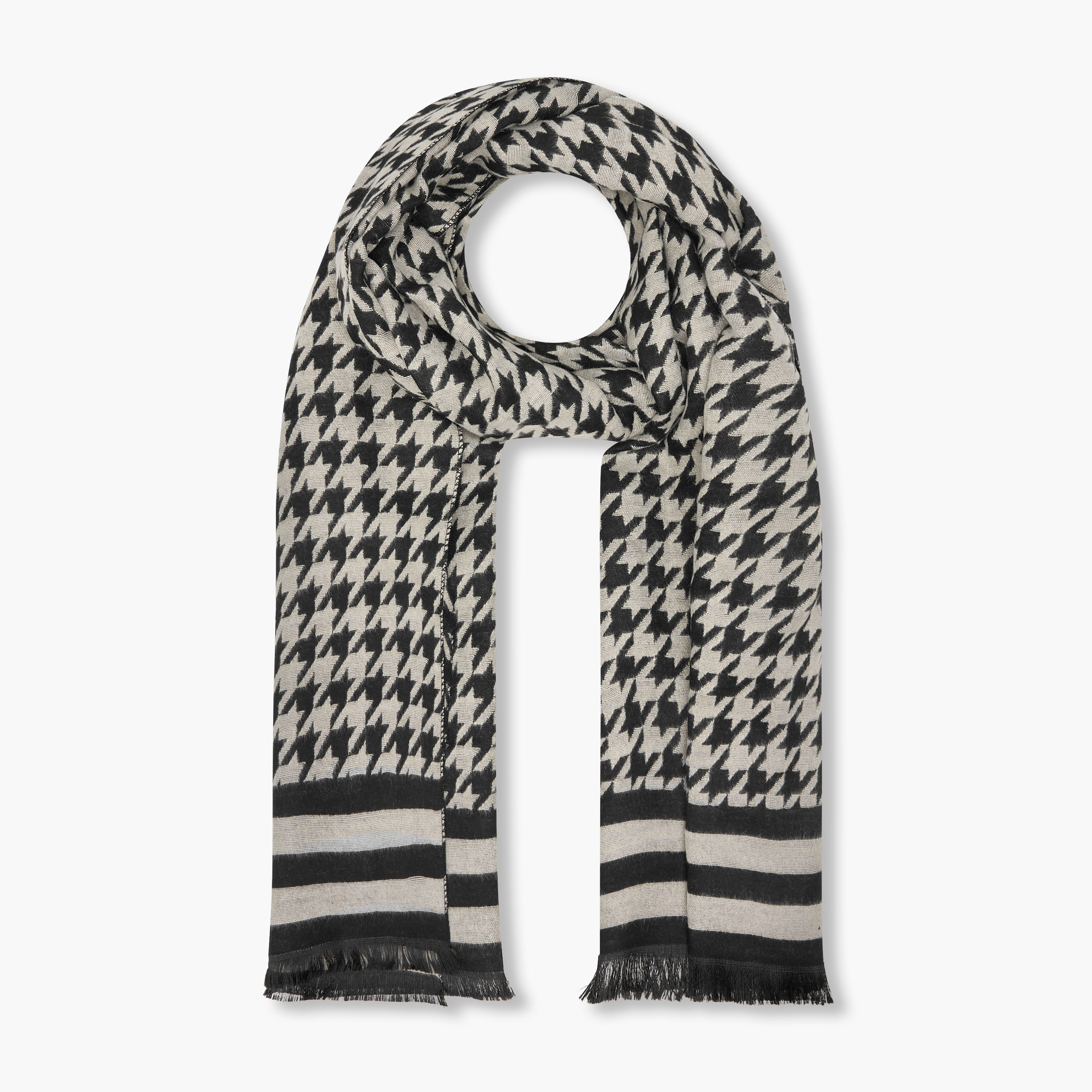 وشاح شتوي بطبعات هوندستوث متعددة الألوان من زورا-women-clothingaccessories-scarves-image-1