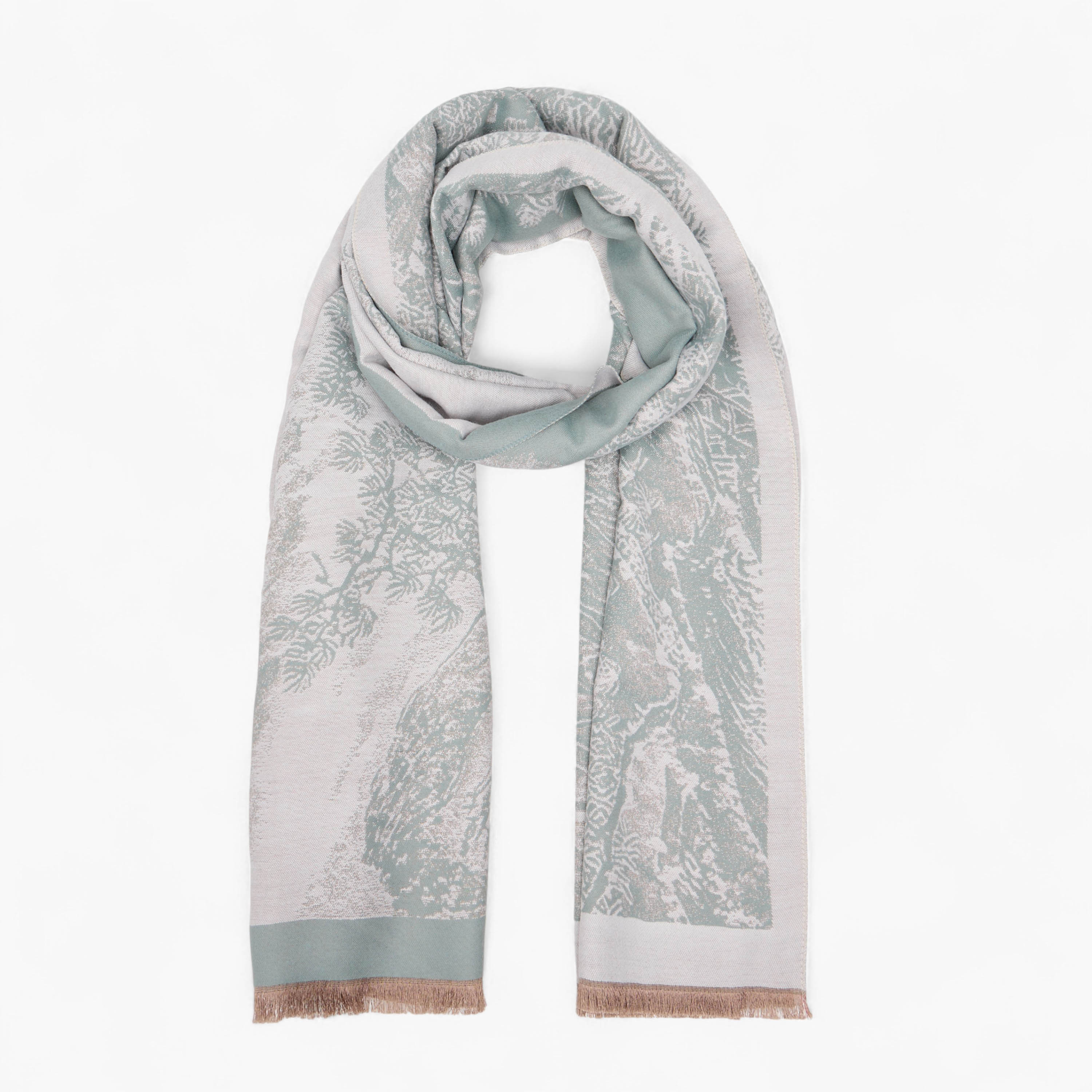 Zora Scarf Winter Woodland Print Multicolour-women-clothingaccessories-scarves-image-1