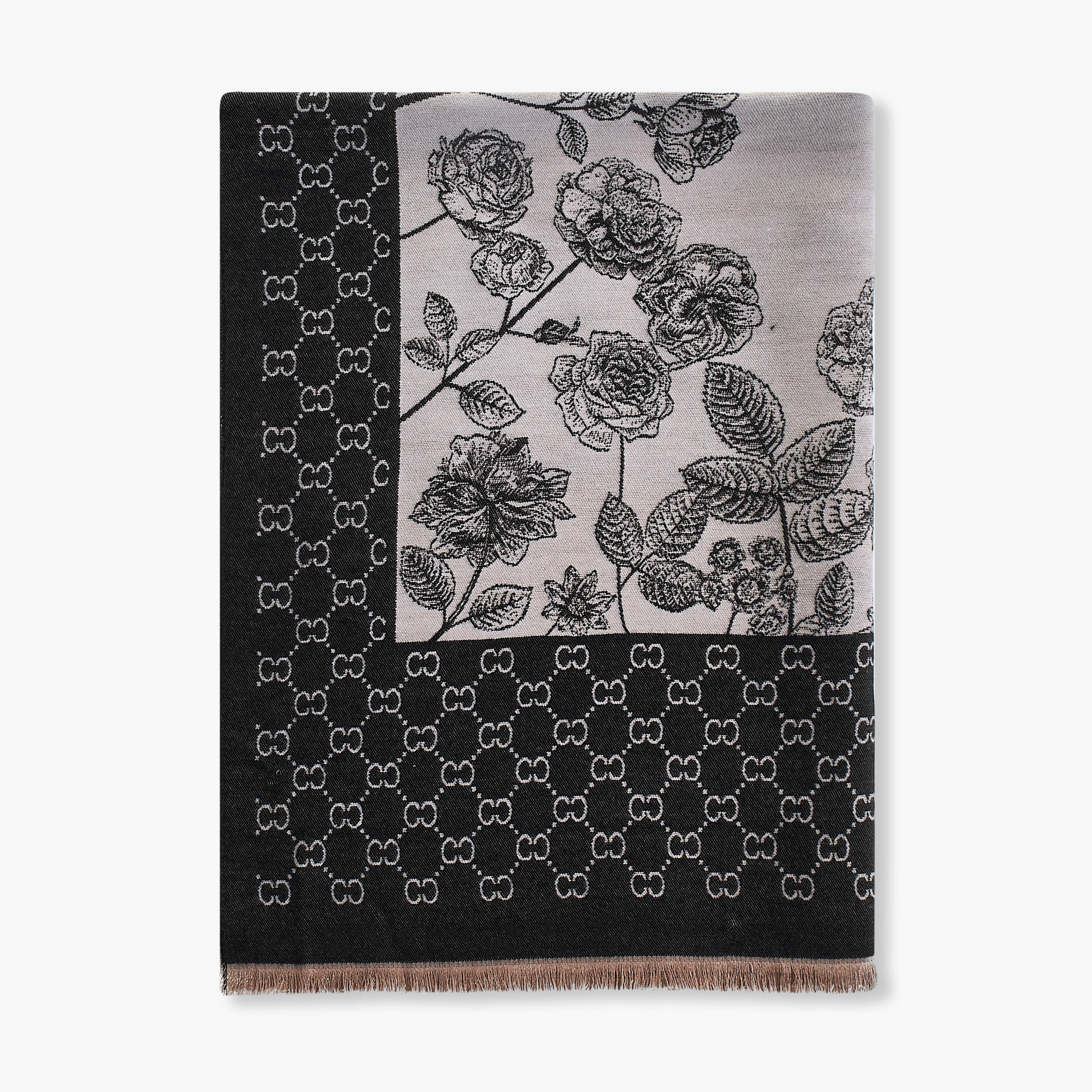 Zora Scarf Winter Monogram Print Multicolour-women-clothingaccessories-scarves-image-2