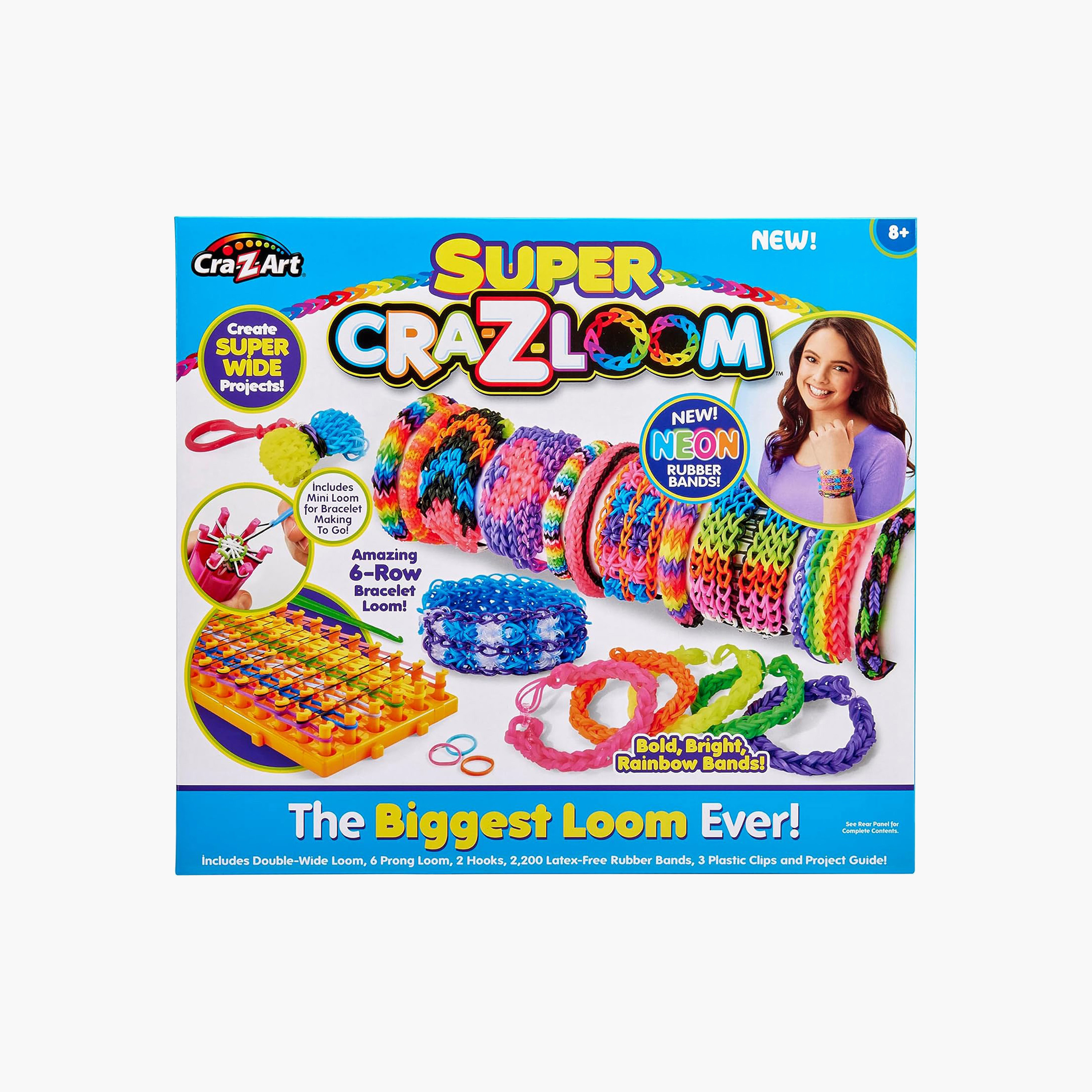 Shimmer N Sparkle Super Cra-z-Loom DIY Bracelet Kit with Double-Wide Loom-school-artsandcrafts-image-7