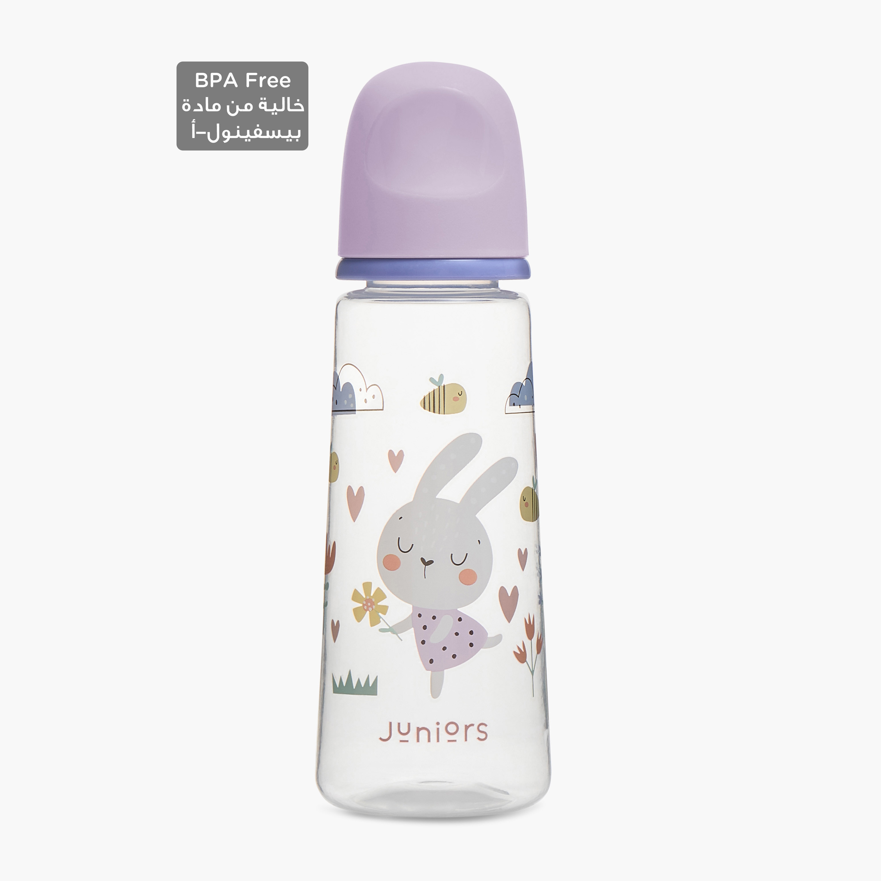 Juniors Printed Feeding Bottle - 250 ml (3 months+)-baby-feeding-feedingbottles-bottlesandteats-image-1