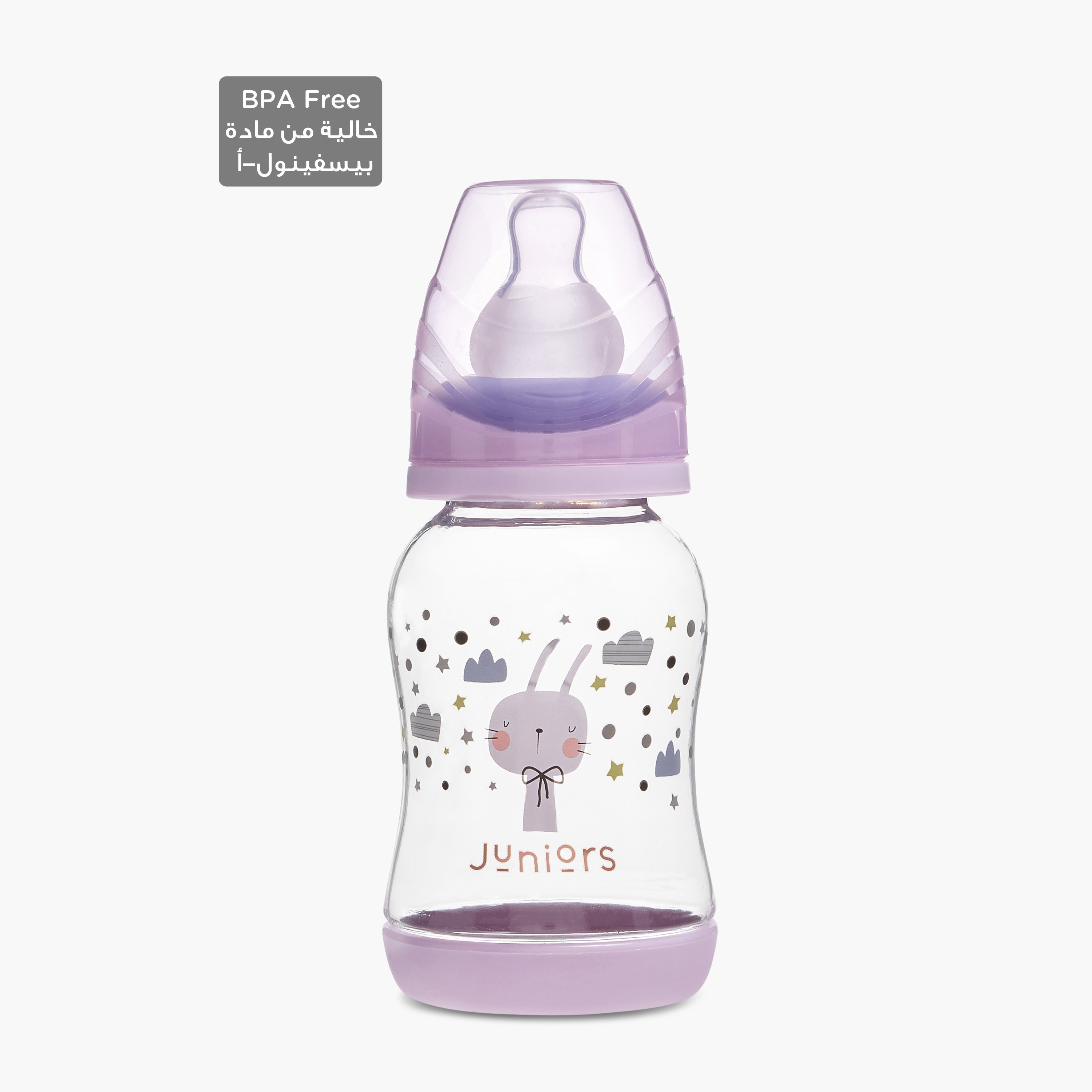 Juniors Printed Feeding Bottle - 120 ml-baby-feeding-feedingbottles-bottlesandteats-image-1