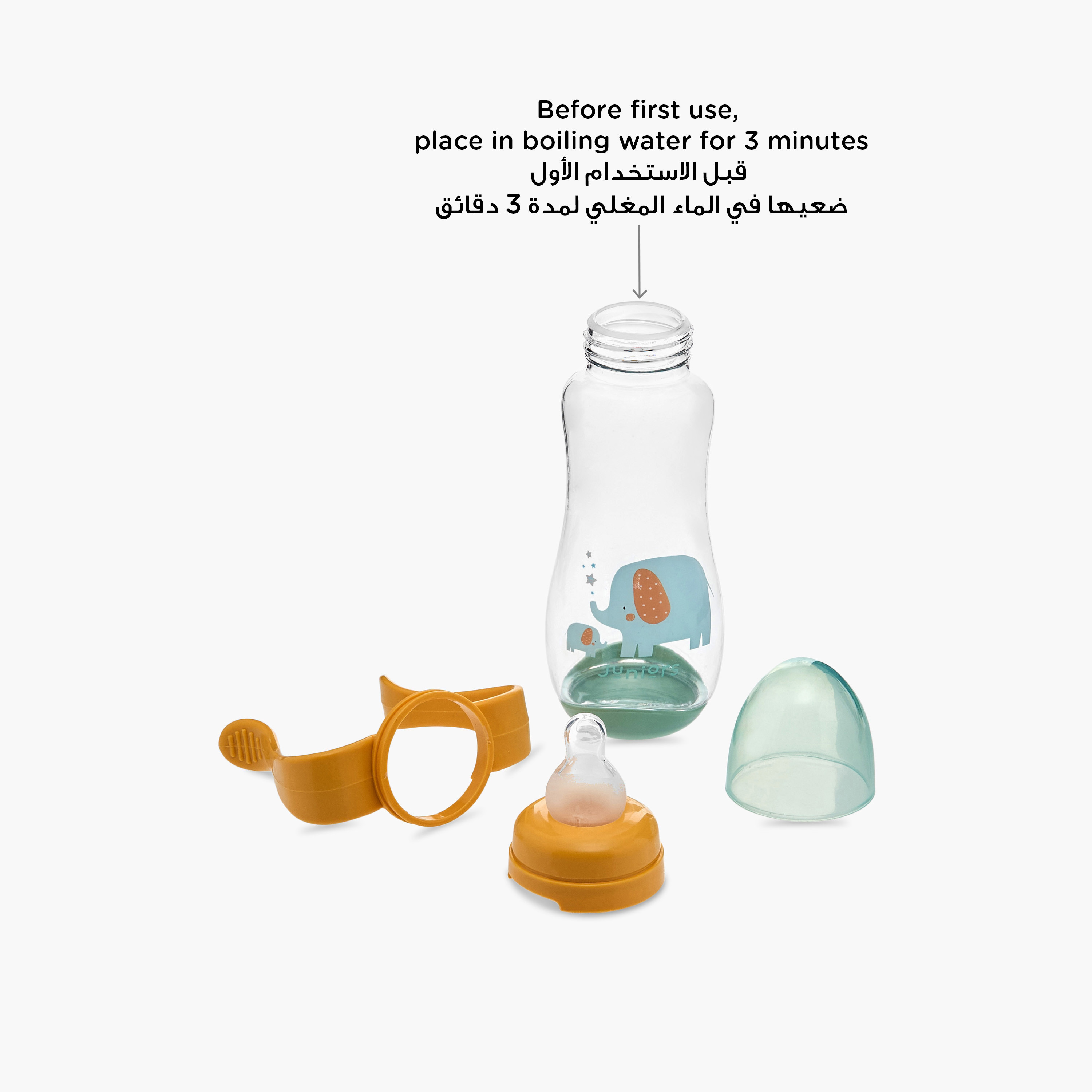 Juniors Printed Feeding Bottle with Handle - 250 ml-baby-feeding-feedingbottles-bottlesandteats-image-9