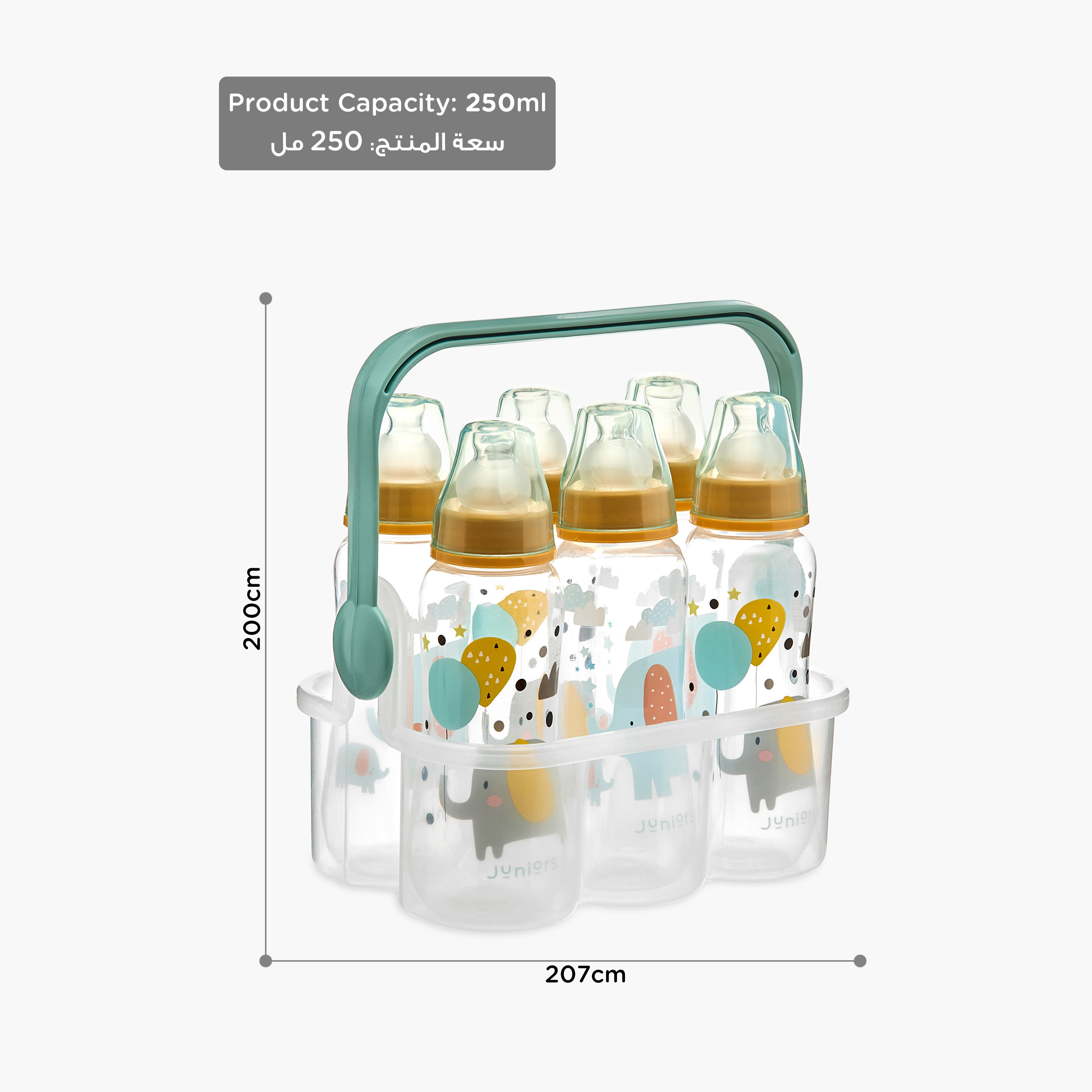 Juniors 6-Piece Feeding Bottle with Caddy Set-baby-feeding-feedingbottles-bottlesandteats-image-13
