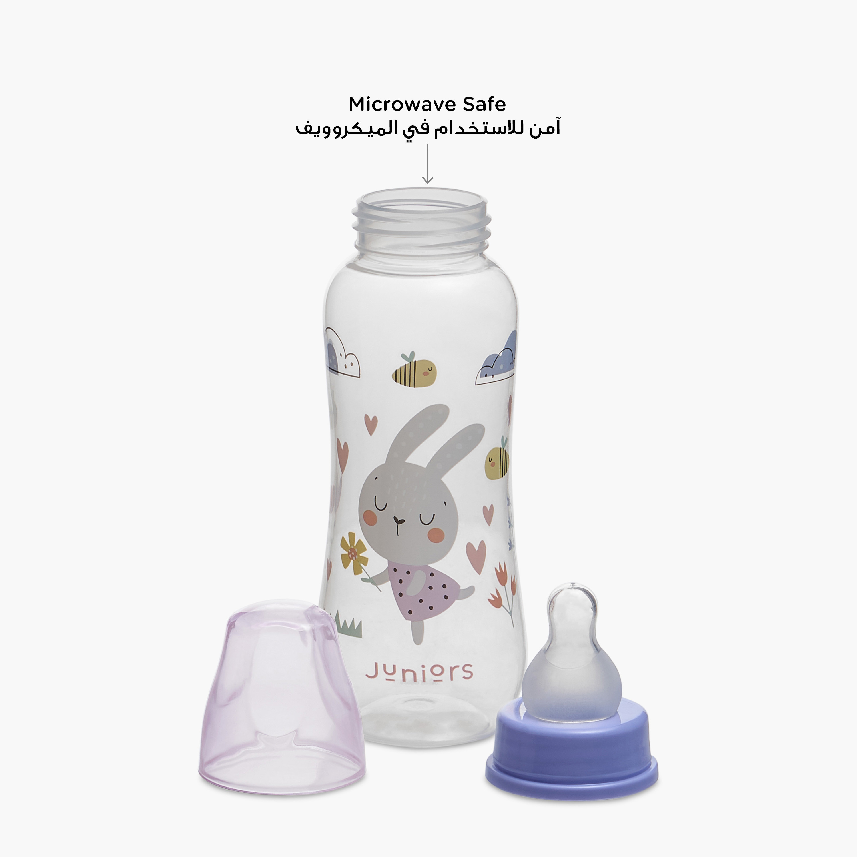 طقم رضاعة 6 قطع مع حامل من جونيورز-baby-feeding-feedingbottles-bottlesandteats-image-11
