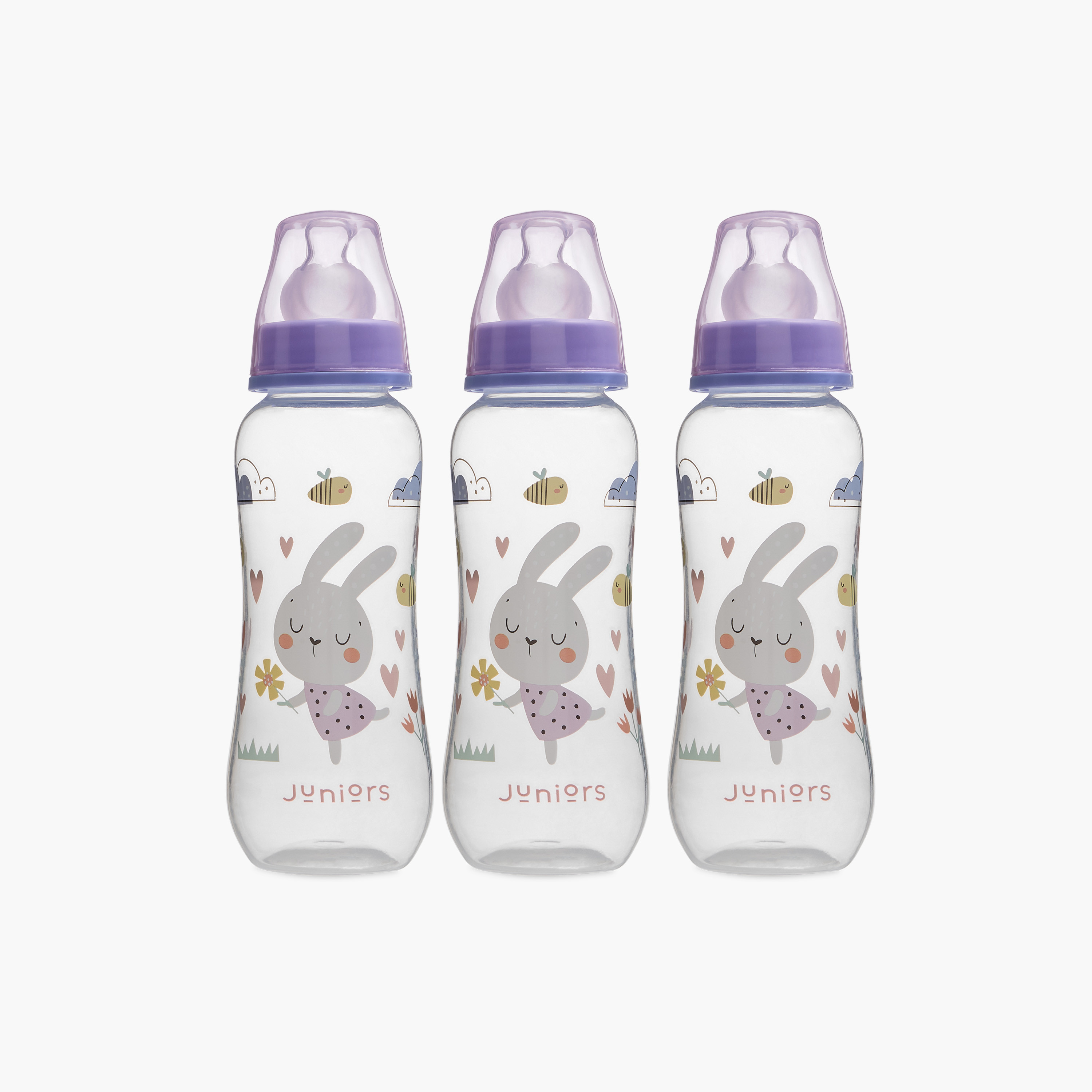 طقم رضاعة 6 قطع مع حامل من جونيورز-baby-feeding-feedingbottles-bottlesandteats-image-9