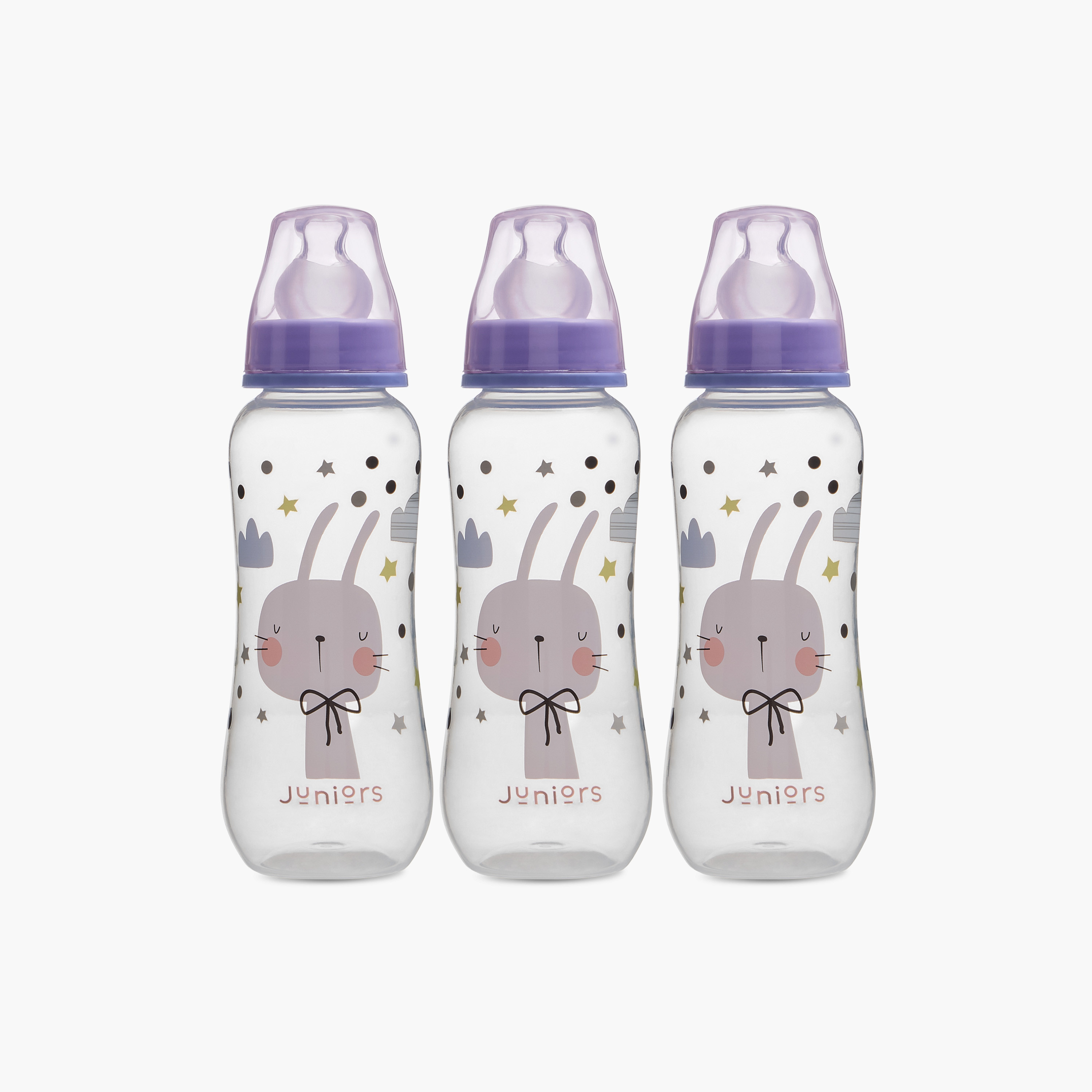 طقم رضاعة 6 قطع مع حامل من جونيورز-baby-feeding-feedingbottles-bottlesandteats-image-8