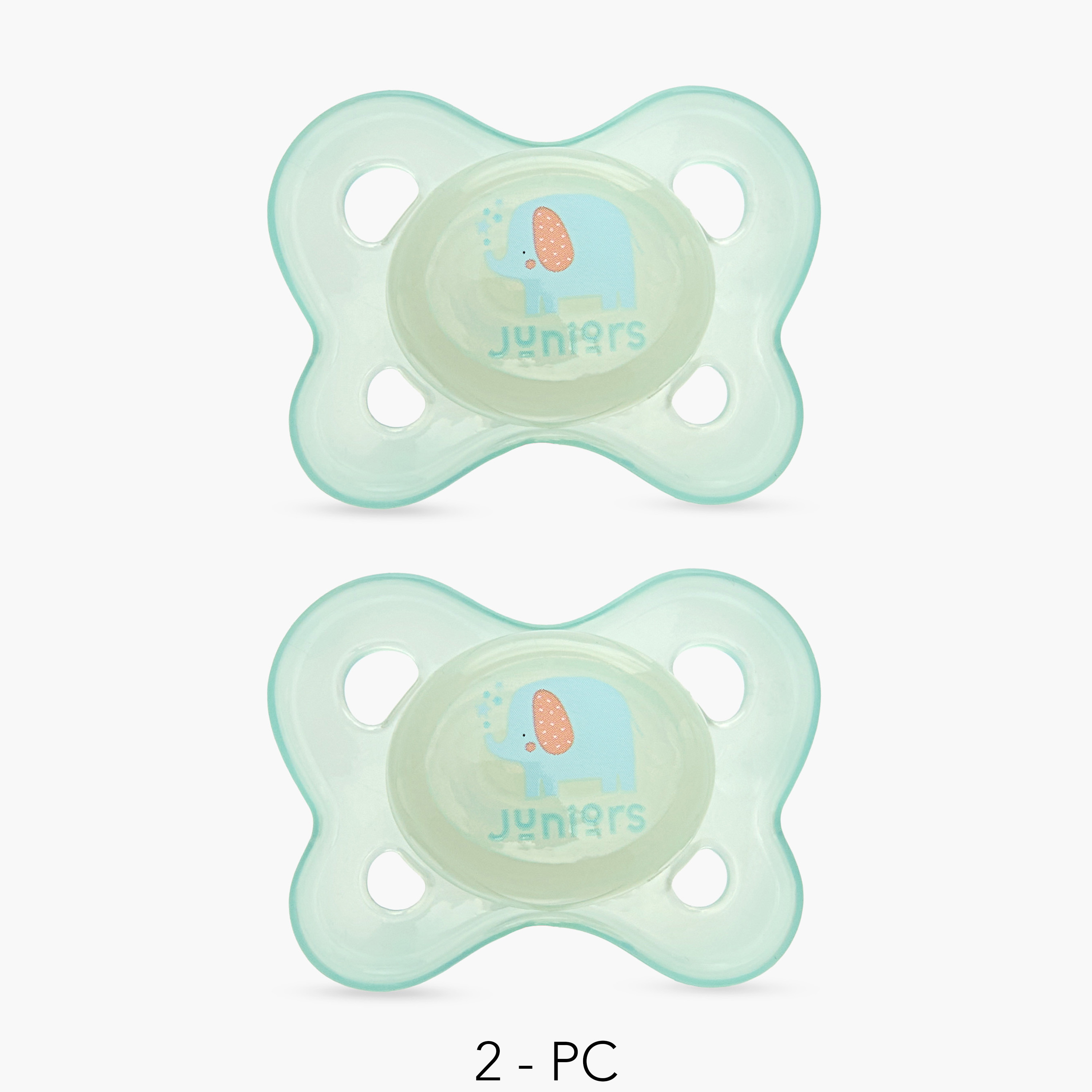 Juniors 2-Piece Printed Pacifier Set - 0-6 months-baby-feeding-pacifiers-image-1