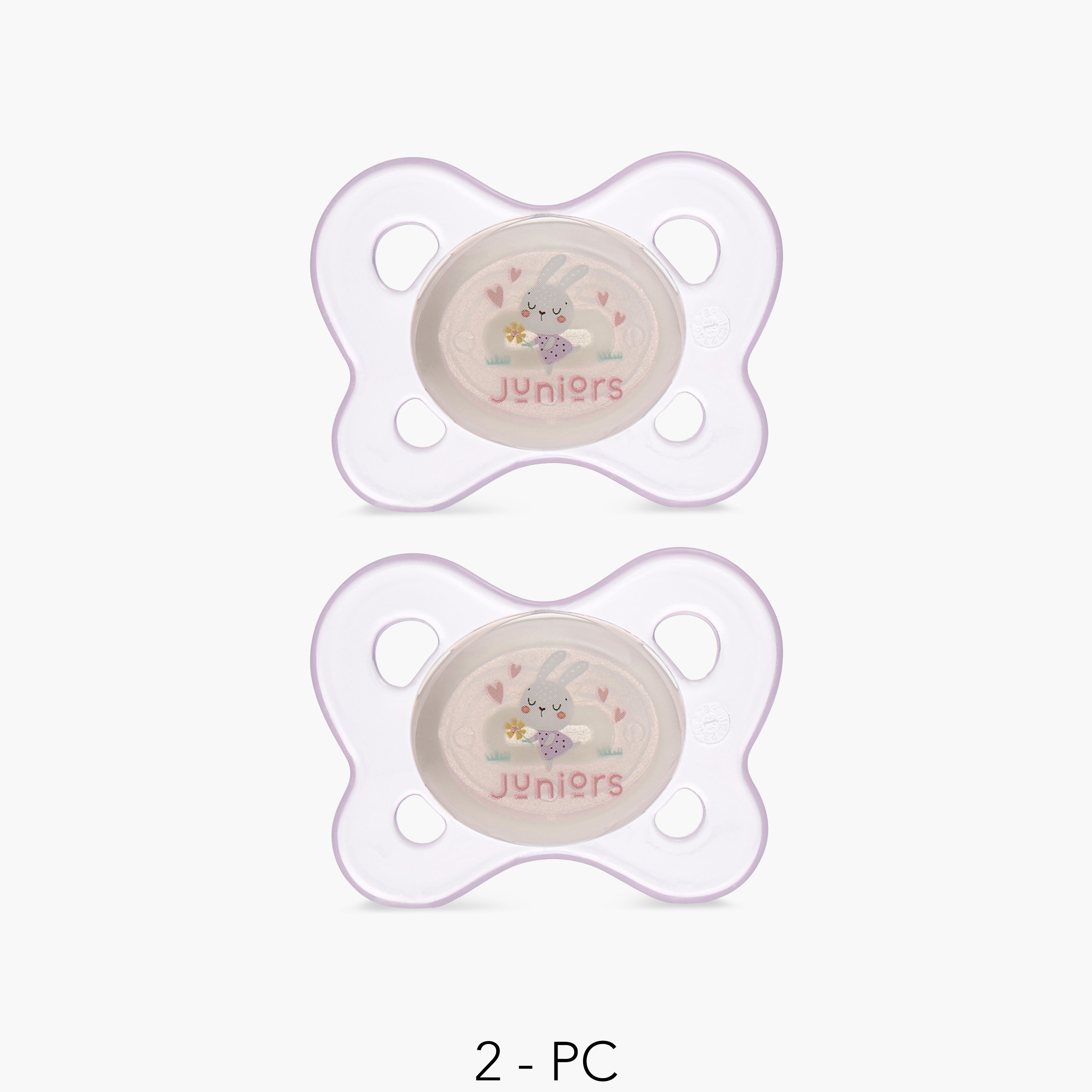 Juniors 2-Piece Printed Pacifier Set - 0-6 months-baby-feeding-pacifiers-image-1