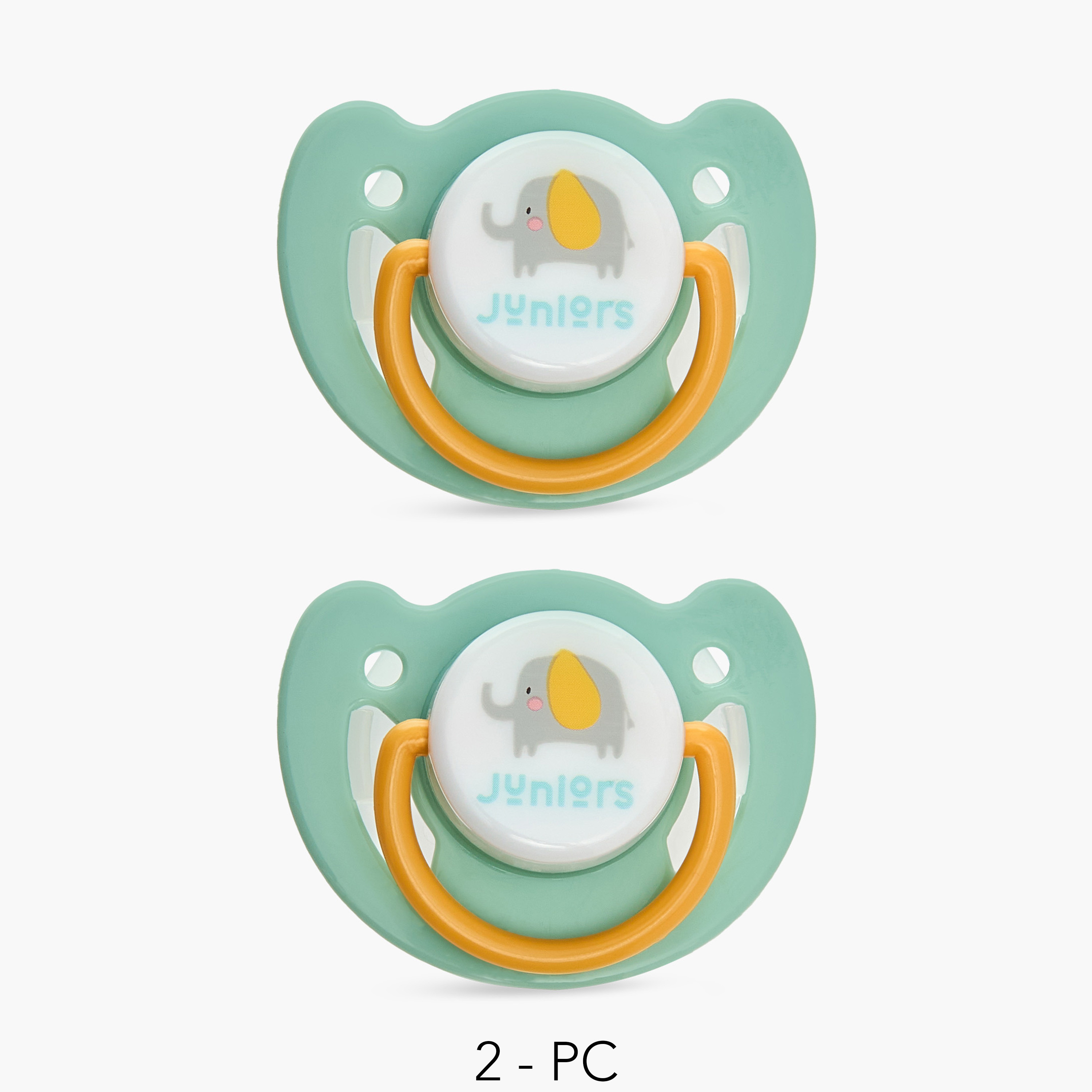 طقم لهاية سيليكون قطعتين من جونيورز - من 6 إلى 18 شهرًا-baby-feeding-pacifiers-image-6