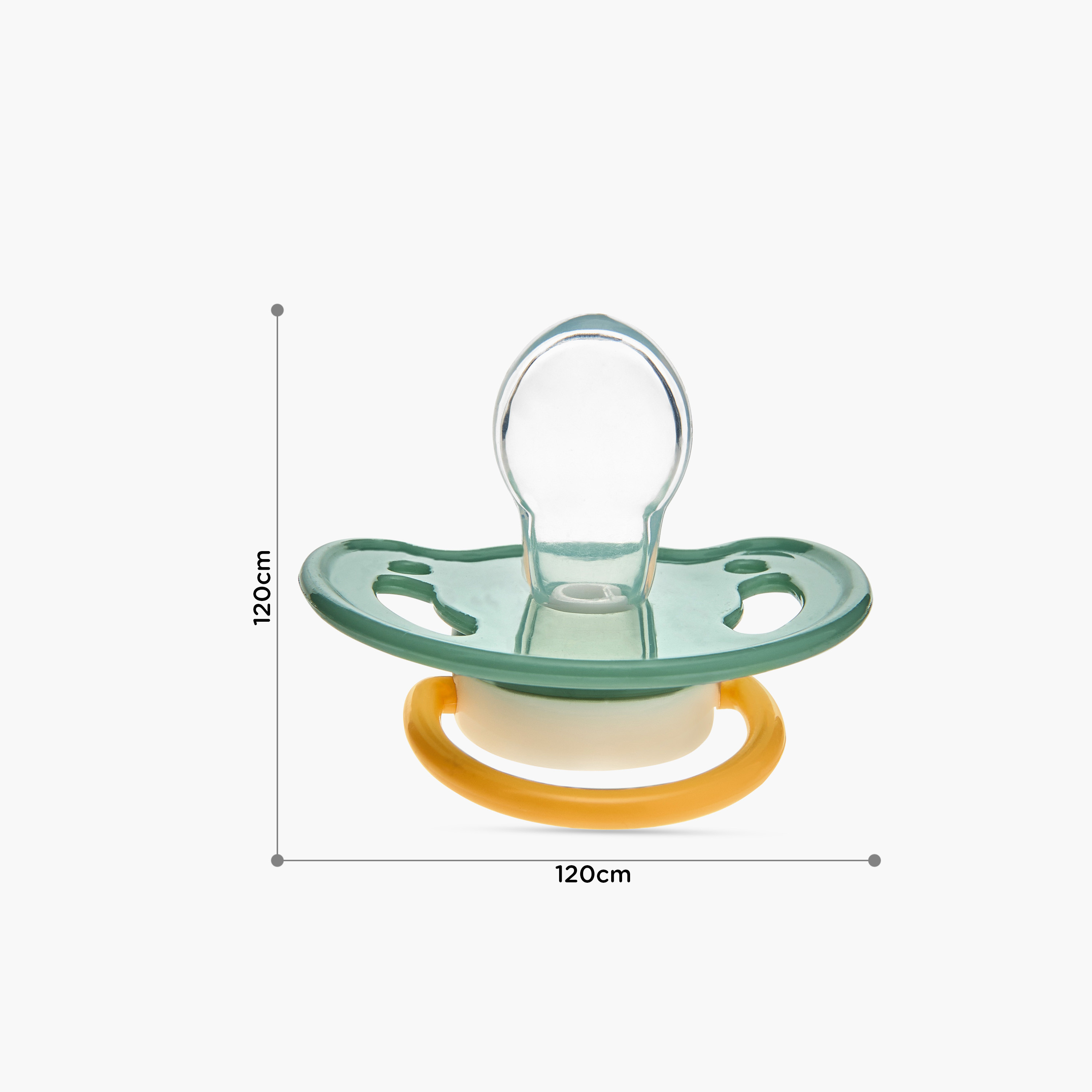 طقم لهاية سيليكون قطعتين من جونيورز - من 6 إلى 18 شهرًا-baby-feeding-pacifiers-image-1