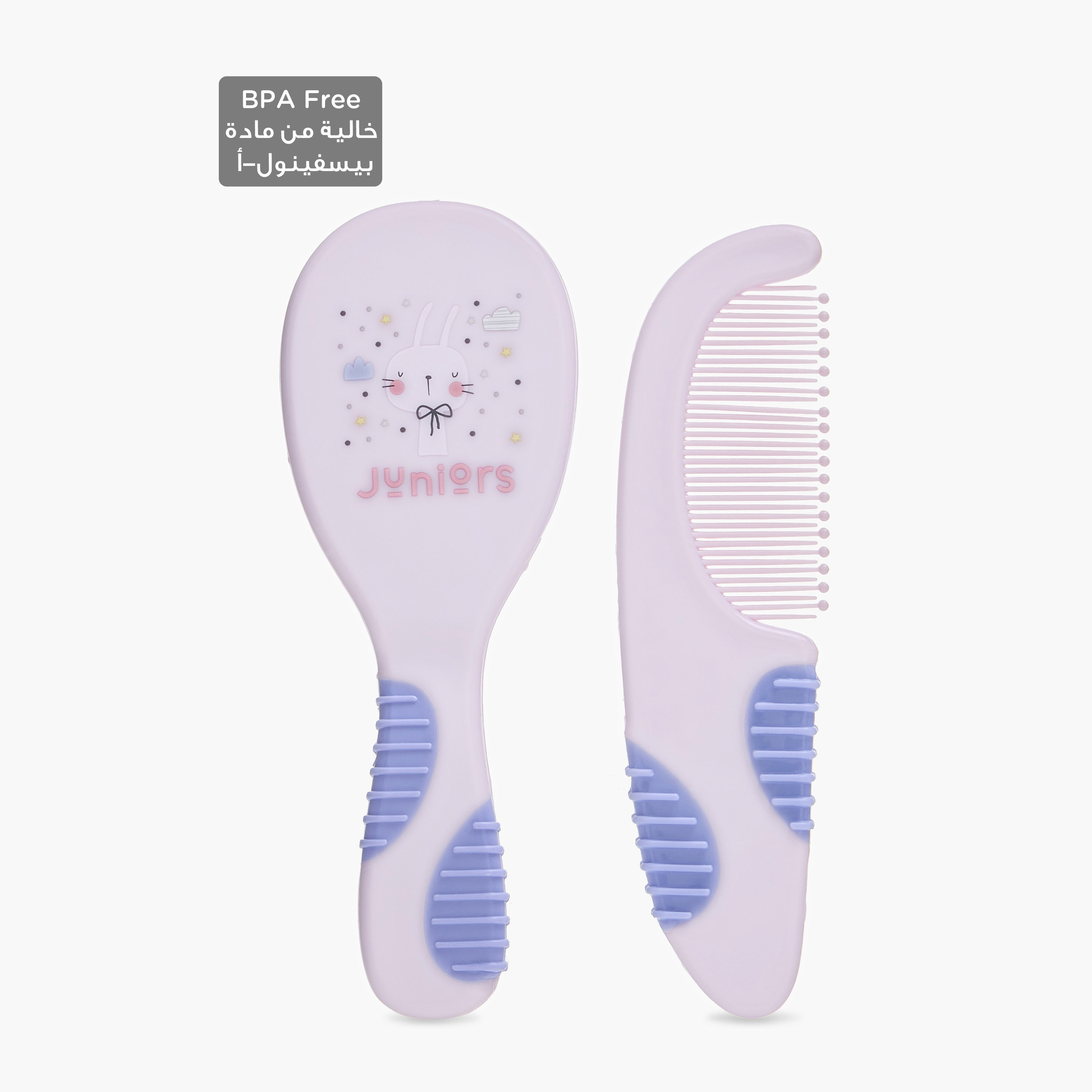 Juniors Soft Grip Brush and Comb Set-baby-bathandcare-grooming-image-2