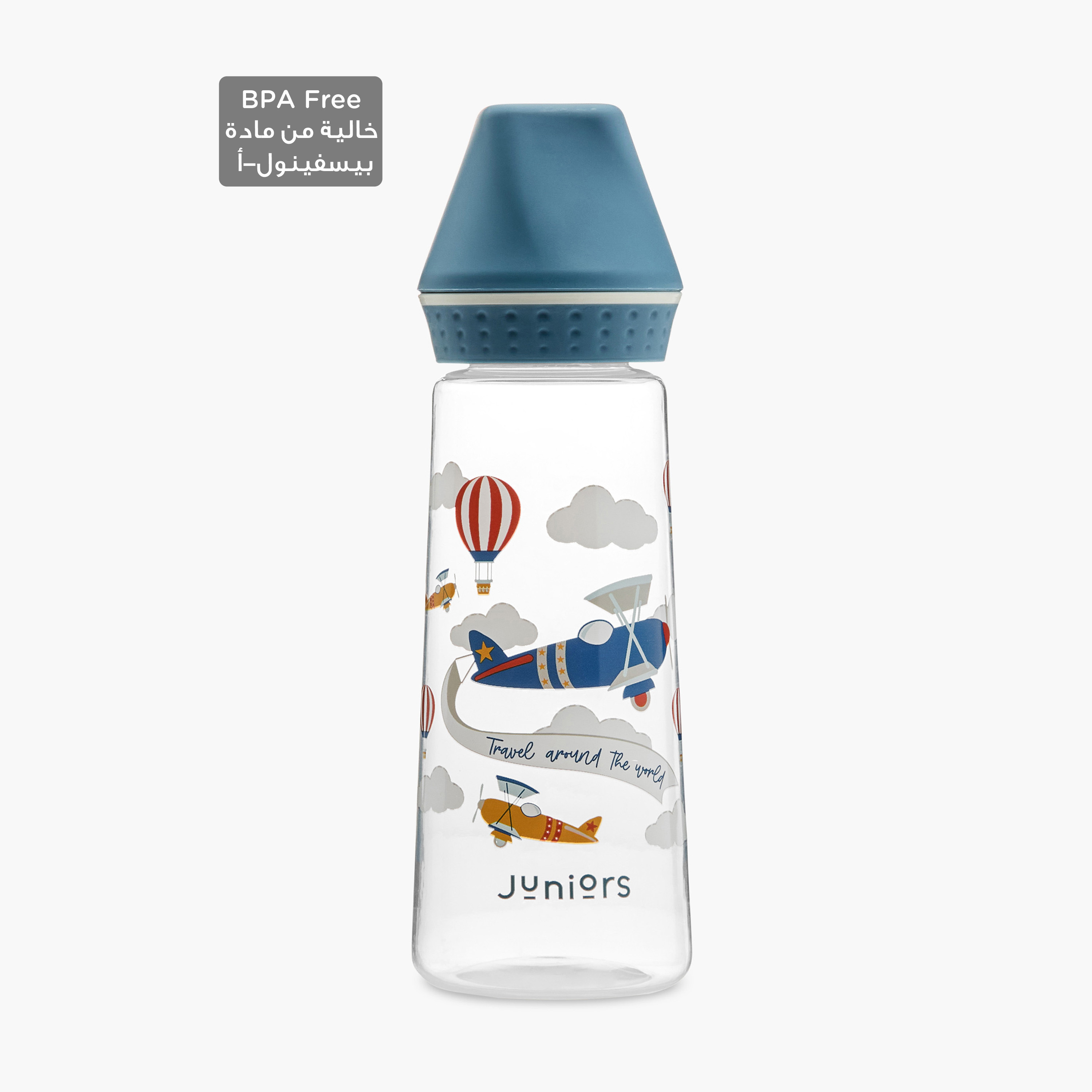 Juniors Printed Feeding Bottle - 250 ml-baby-feeding-feedingbottles-bottlesandteats-image-1