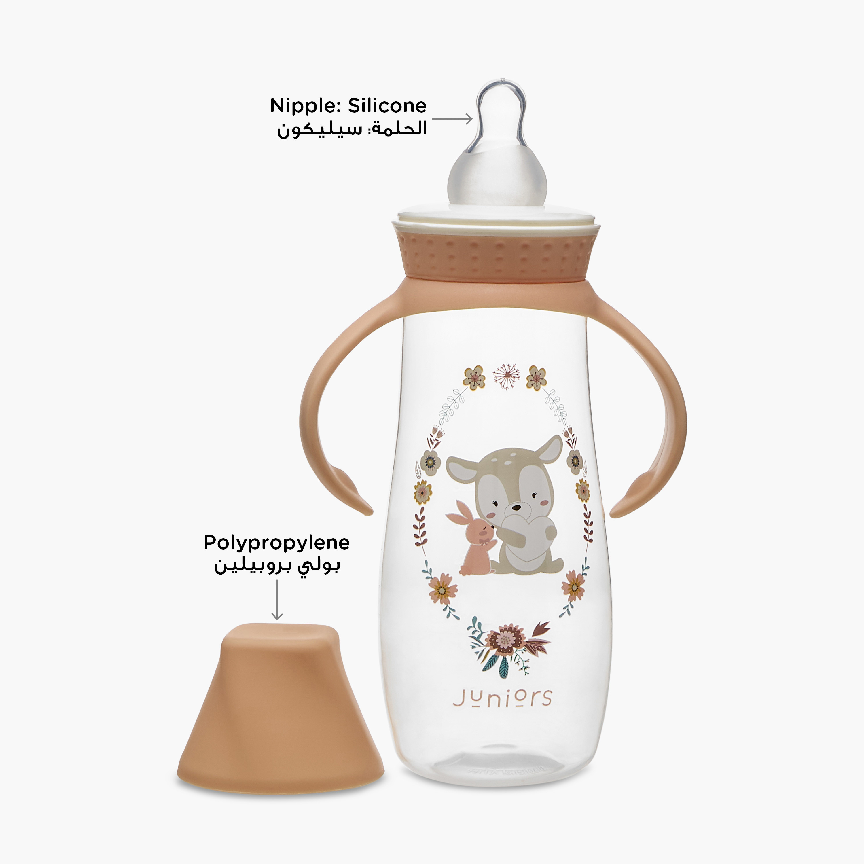 Juniors Printed Feeding Bottle with Handle - 300 ml-baby-feeding-feedingbottles-bottlesandteats-image-3