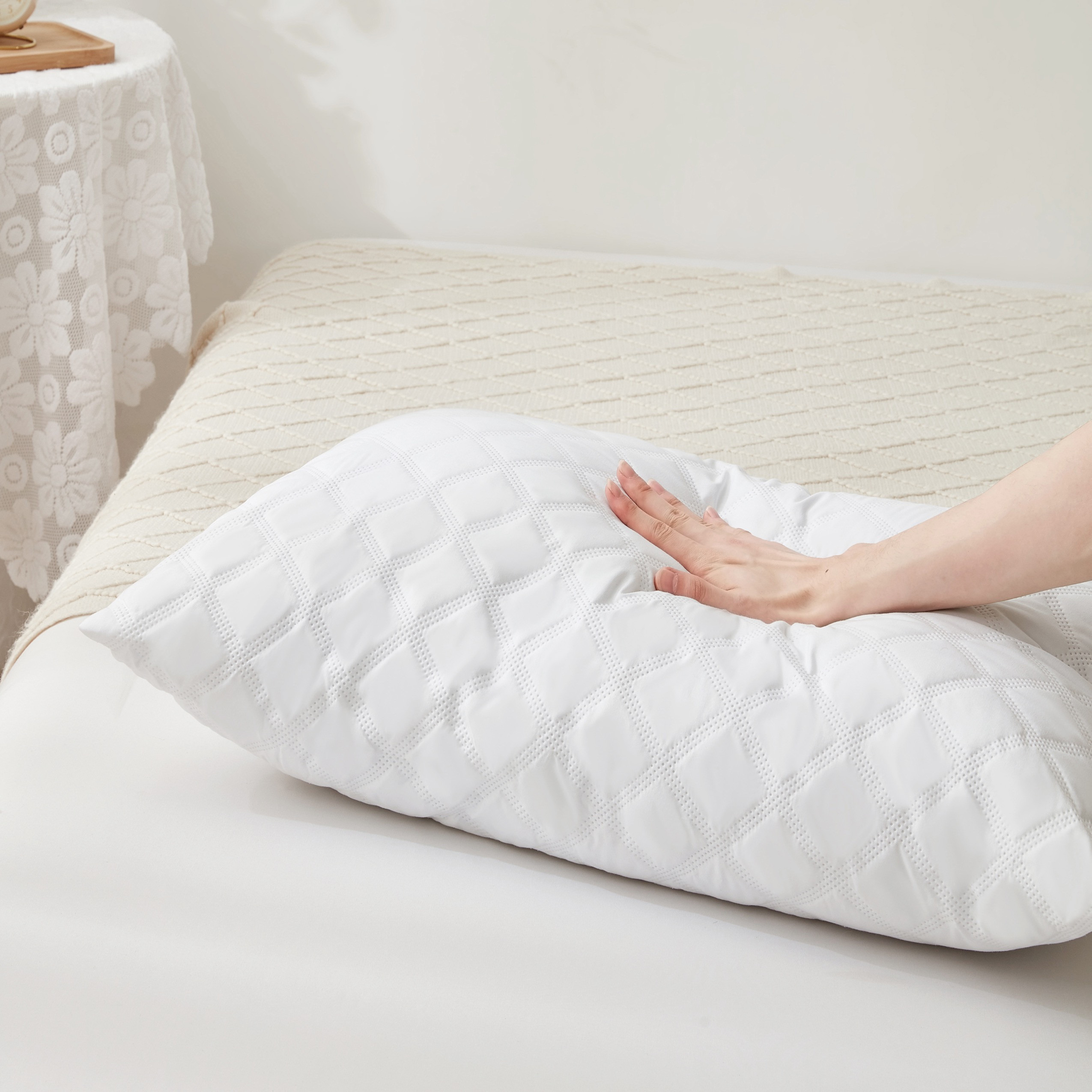 مجموعة وسائد عالية الجودة 4 قطع سوبر سونيك من يونيك هوم - 50x70 سم-household-bedding-pillows-image-7
