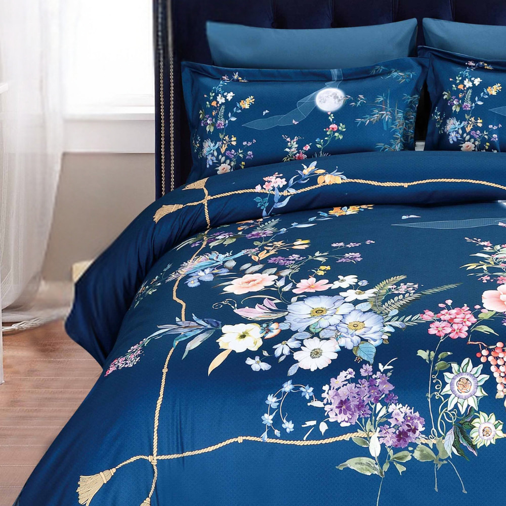 Unique Home All Season 4-Piece Floral Print Twin Comforter Set - 170x240 cms-household-bedding-comfortersandbedspreads-bedinabag-image-3