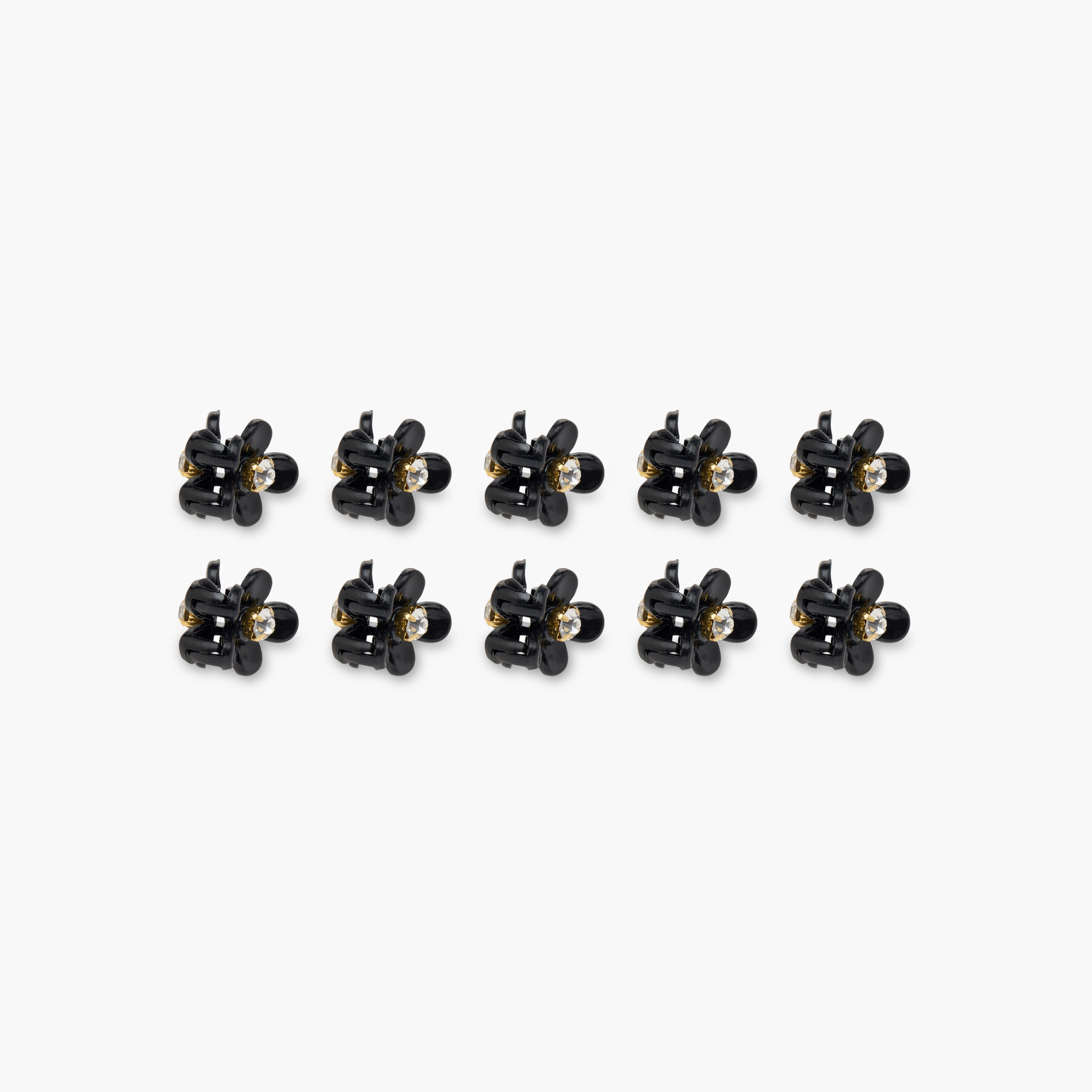 مشبك شعر مزين بزهور - طقم من 10 قطع-women-hairaccessories-clamps-image-4