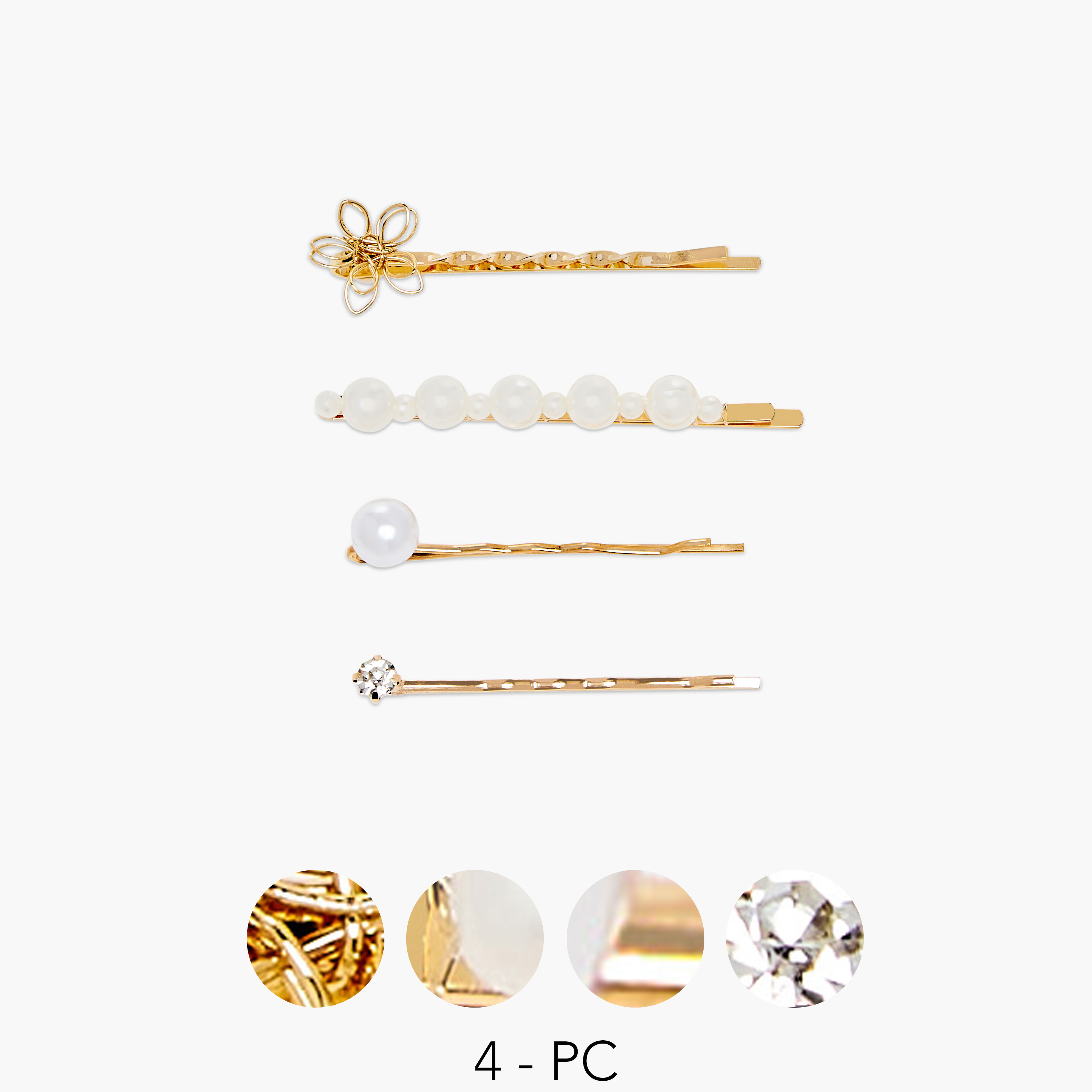 Embellished Hair Pin - Set of 4-women-hairaccessories-hairpins-image-1