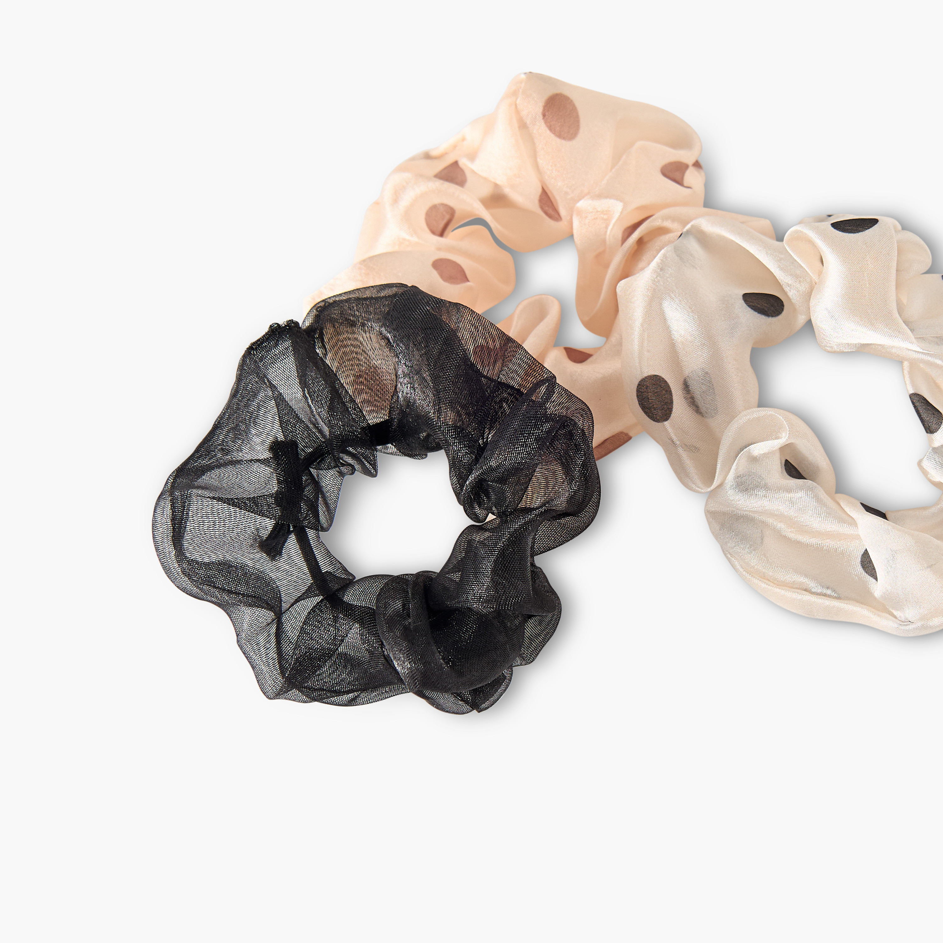 سكرانشي شعر مطاطي - طقم من 3 قطع متنوعة-women-hairaccessories-scrunchies-image-4