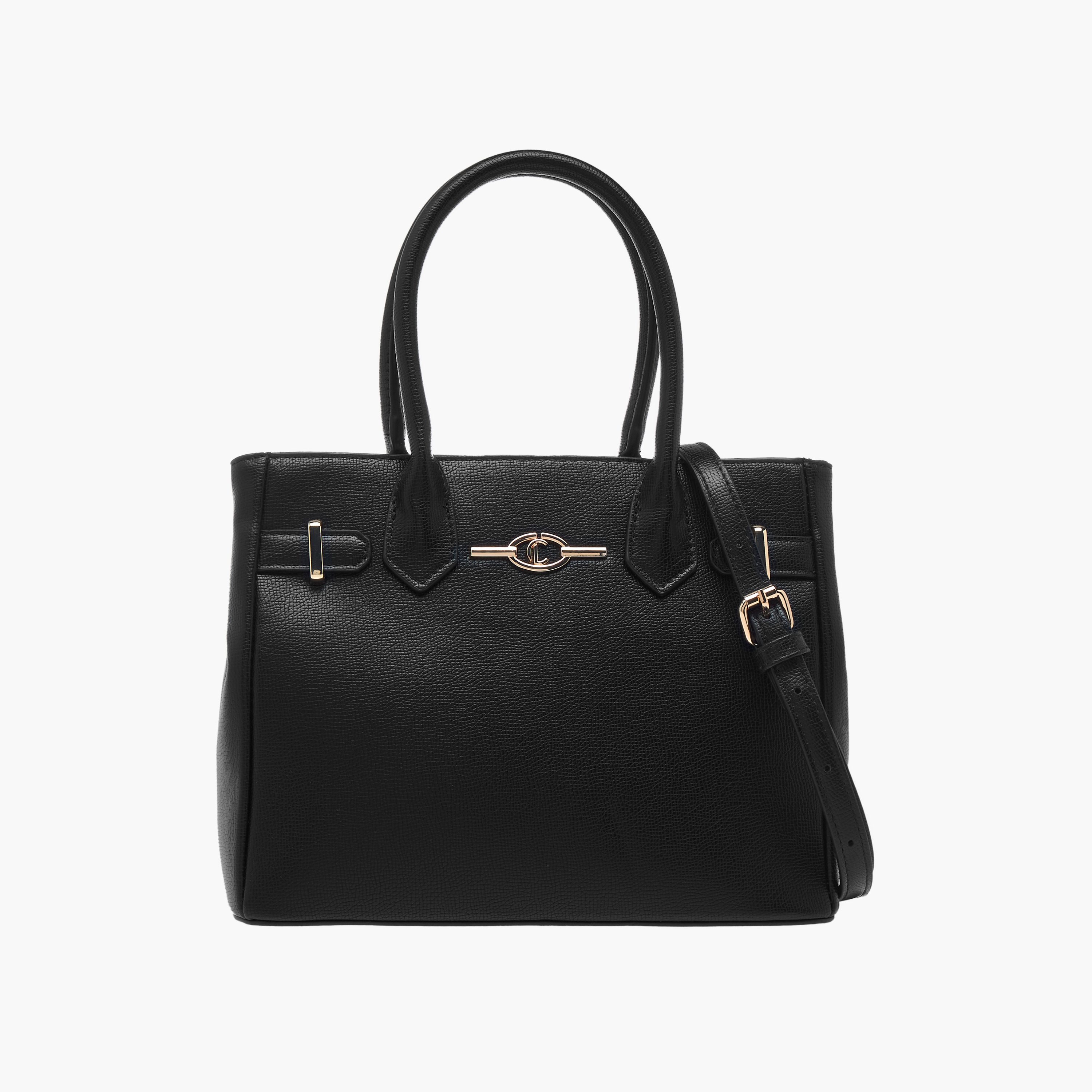 شنطة توتي بارزة الملمس بمقابض مزدوجة وحزام قابل للفصل من لو كونفورت-women-bagsandwallets-handbags-image-1