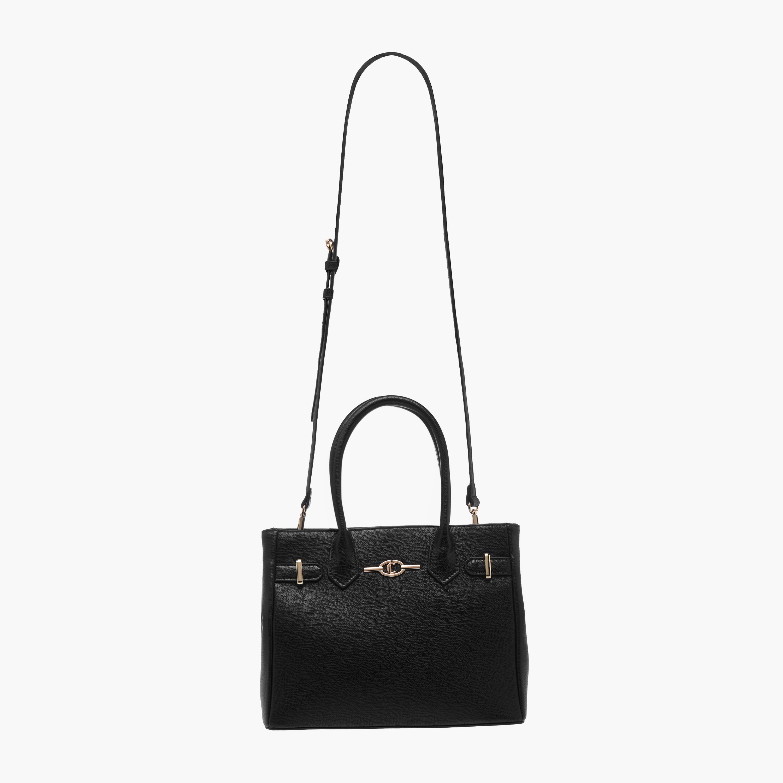 شنطة توتي بارزة الملمس بمقابض مزدوجة وحزام قابل للفصل من لو كونفورت-women-bagsandwallets-handbags-image-2