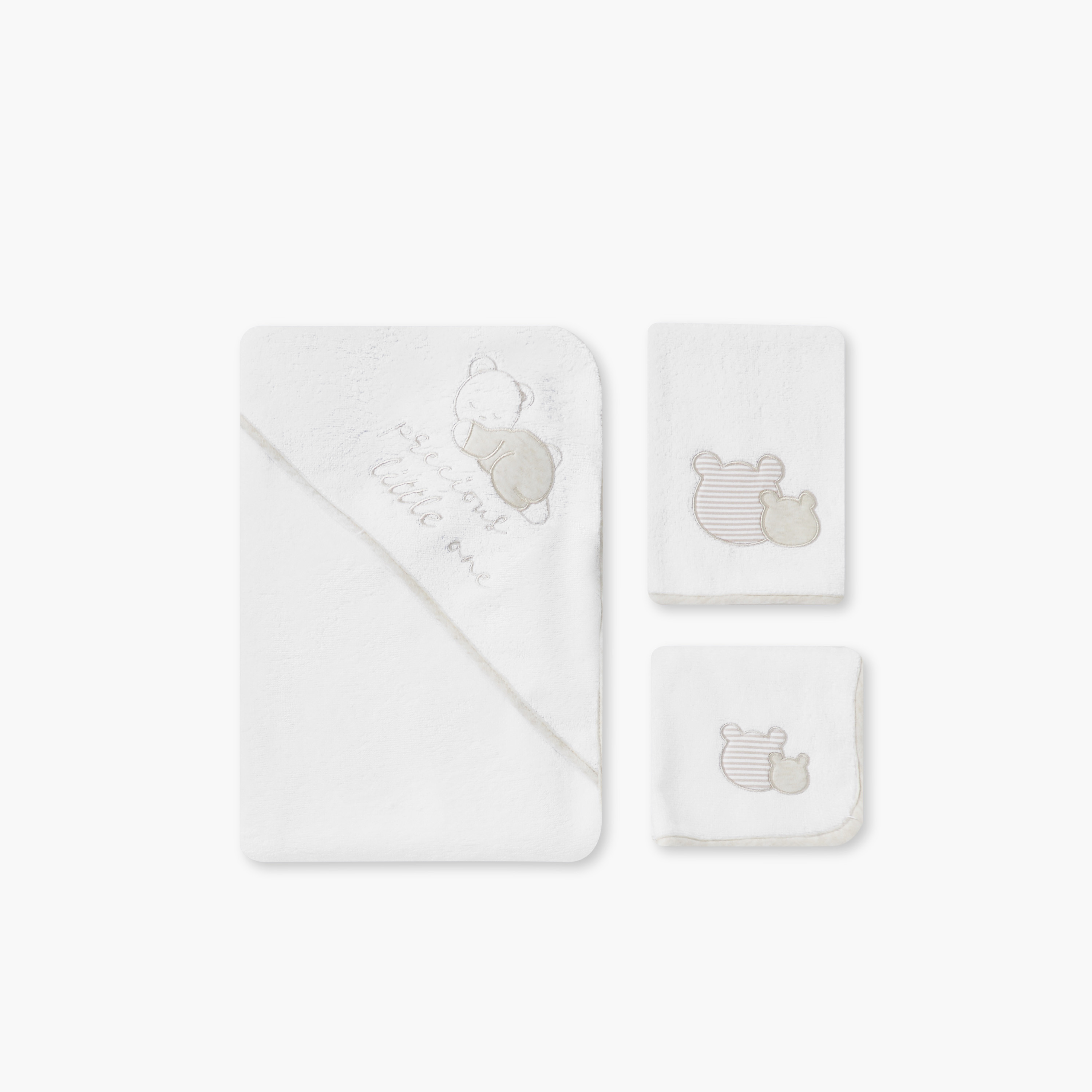 Giggles 4-Piece Hooded Bathrobe and Towel Set-baby-bathandcare-towels-image-3