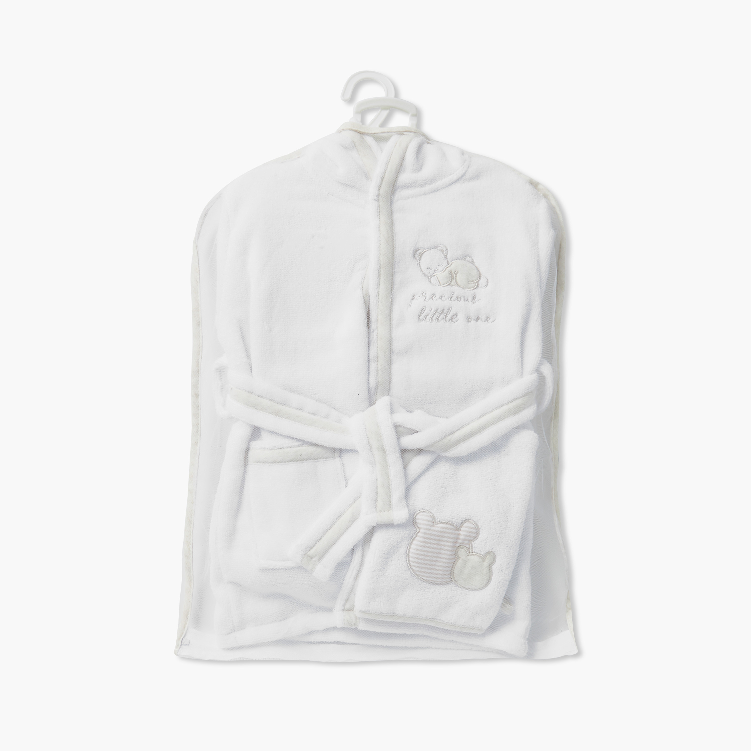 Giggles 4-Piece Hooded Bathrobe and Towel Set-baby-bathandcare-towels-image-5