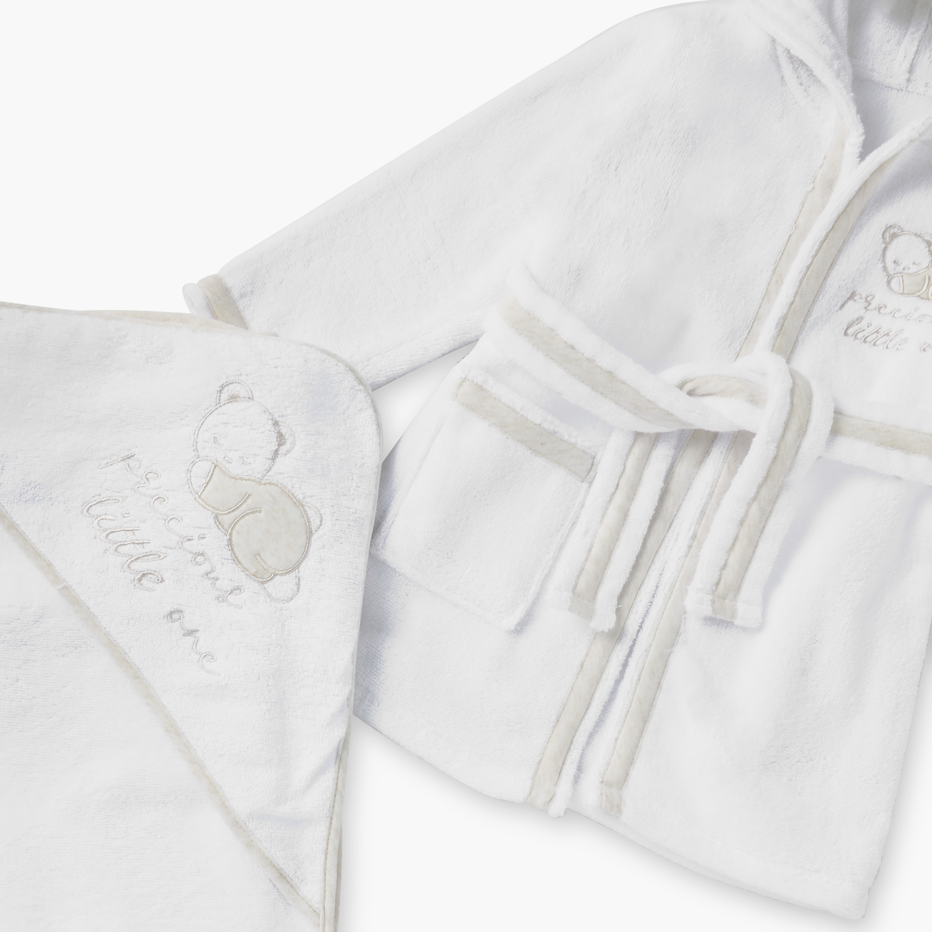 Giggles 4-Piece Hooded Bathrobe and Towel Set-baby-bathandcare-towels-image-6
