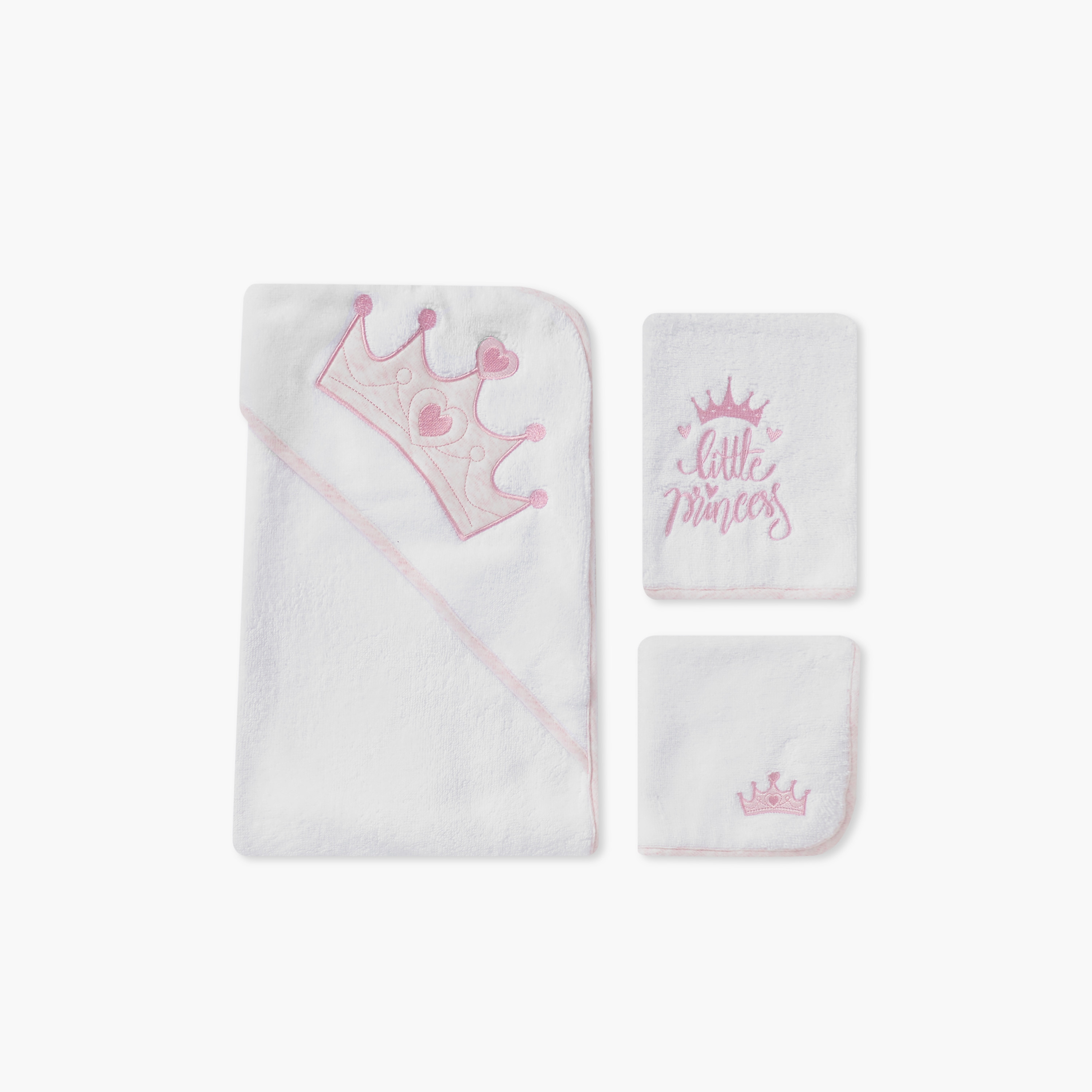 Giggles 4-Piece Hooded Bathrobe and Towel Set-baby-bathandcare-towels-image-3