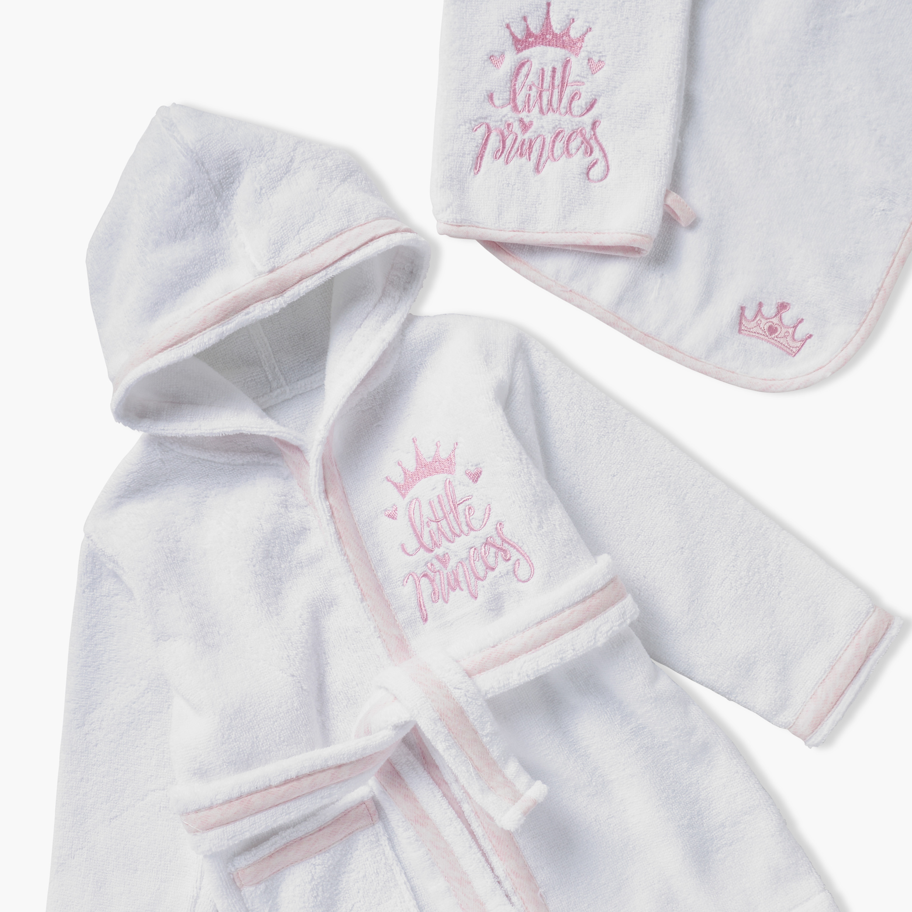 Giggles 4-Piece Hooded Bathrobe and Towel Set-baby-bathandcare-towels-image-4
