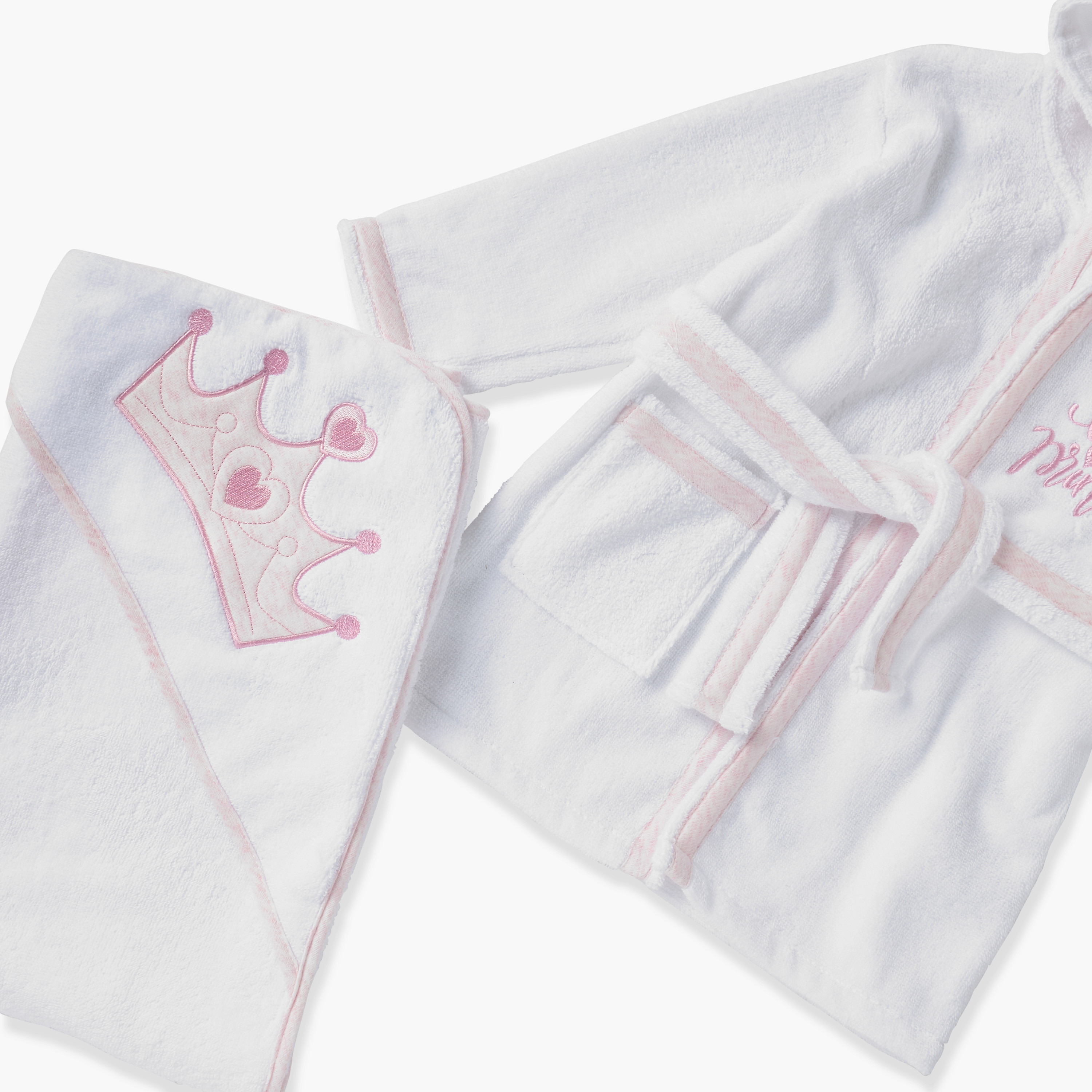 Giggles 4-Piece Hooded Bathrobe and Towel Set-baby-bathandcare-towels-image-5